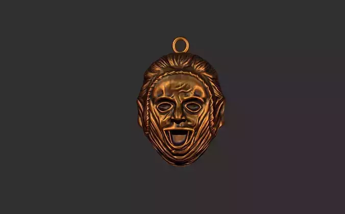 Leatherface Horror Pendant 3D print model