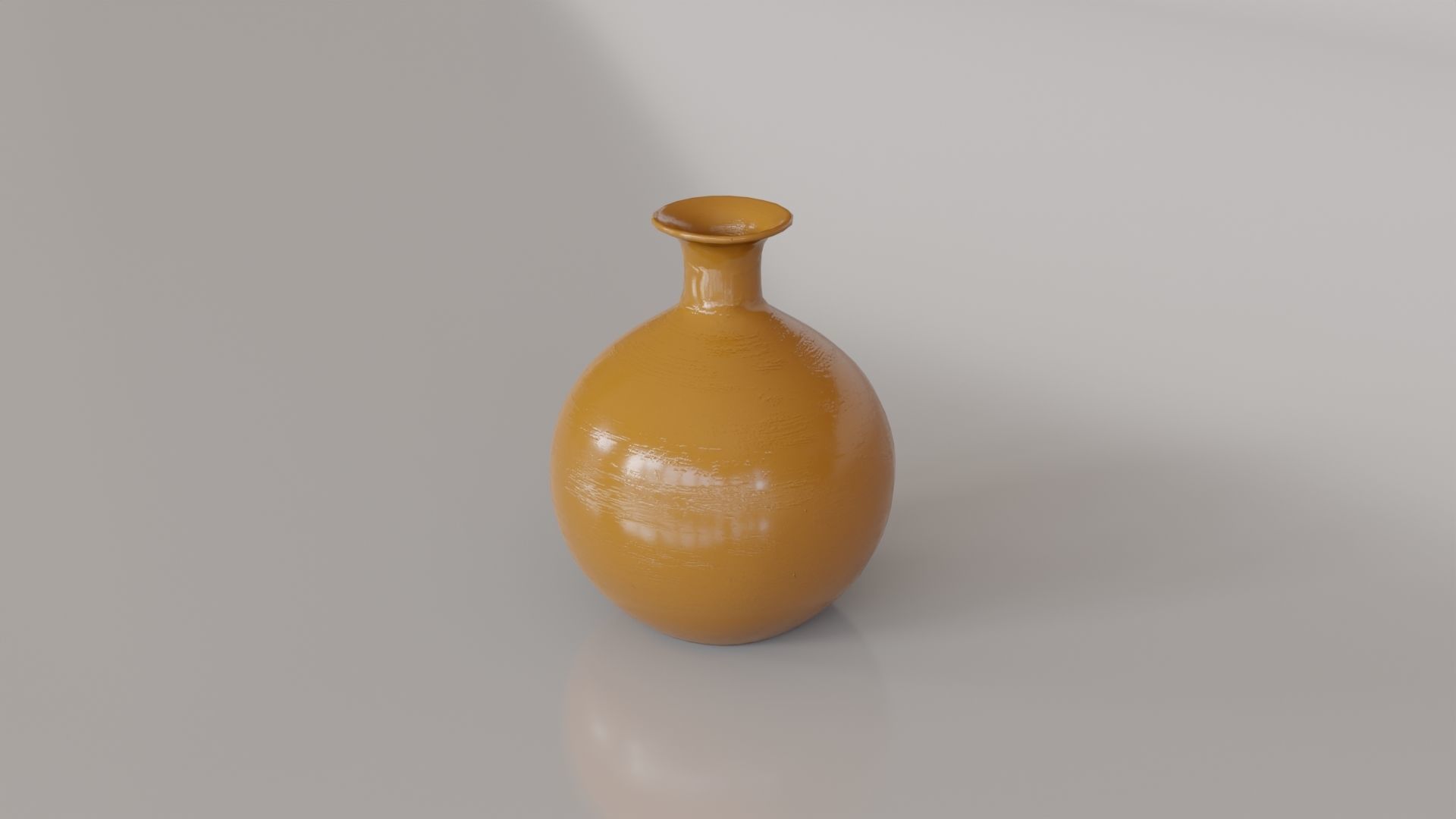 Simple Earthenware Jug 01 Low-poly 3D model_5