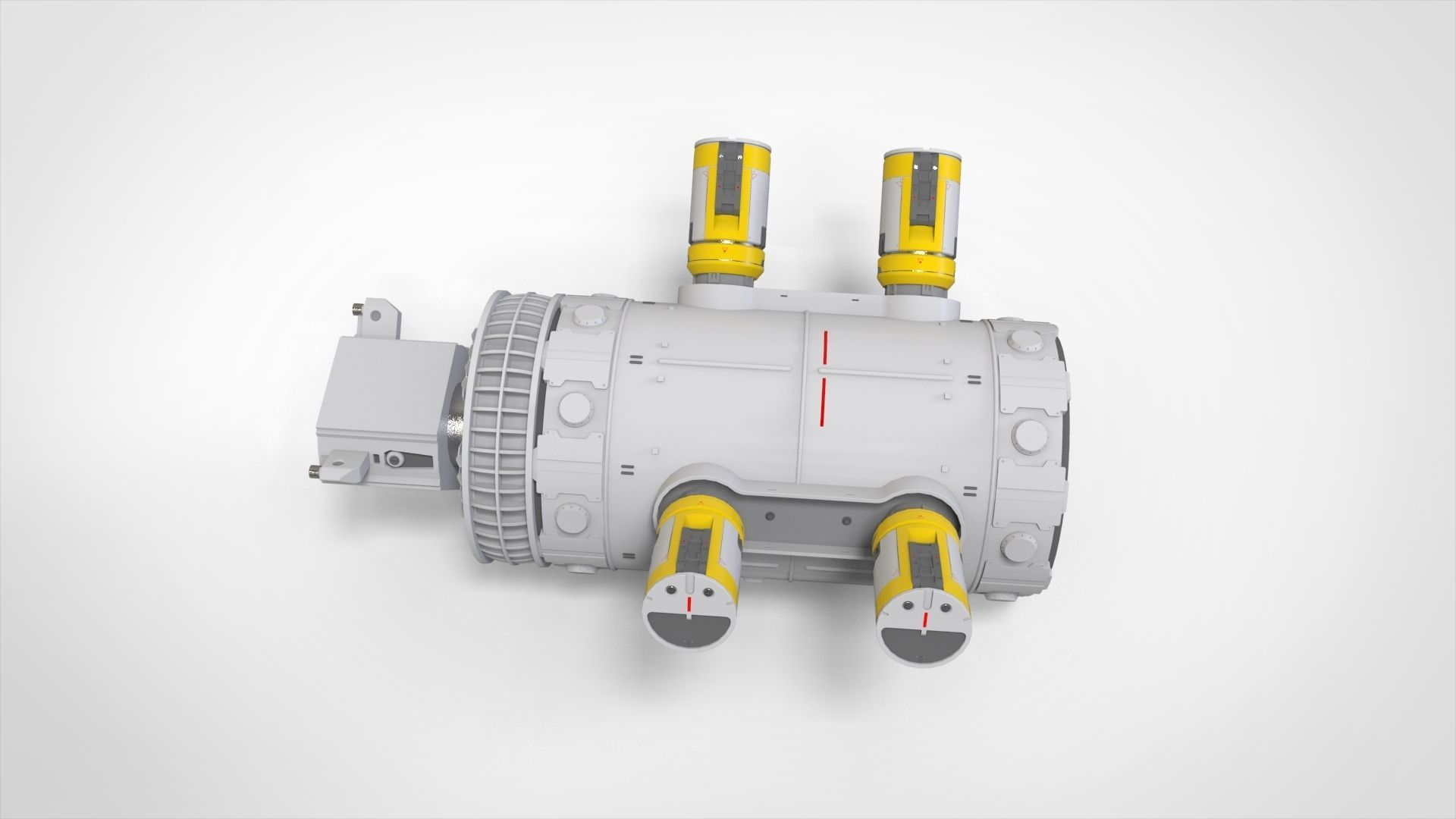 sci-fi Architecture kitbash 45 3D model_4
