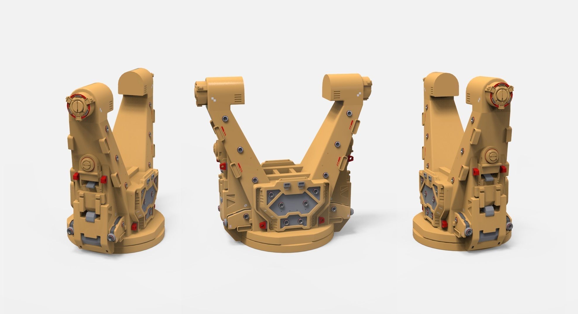 sci-fi Architecture kitbash 45 3D model_5