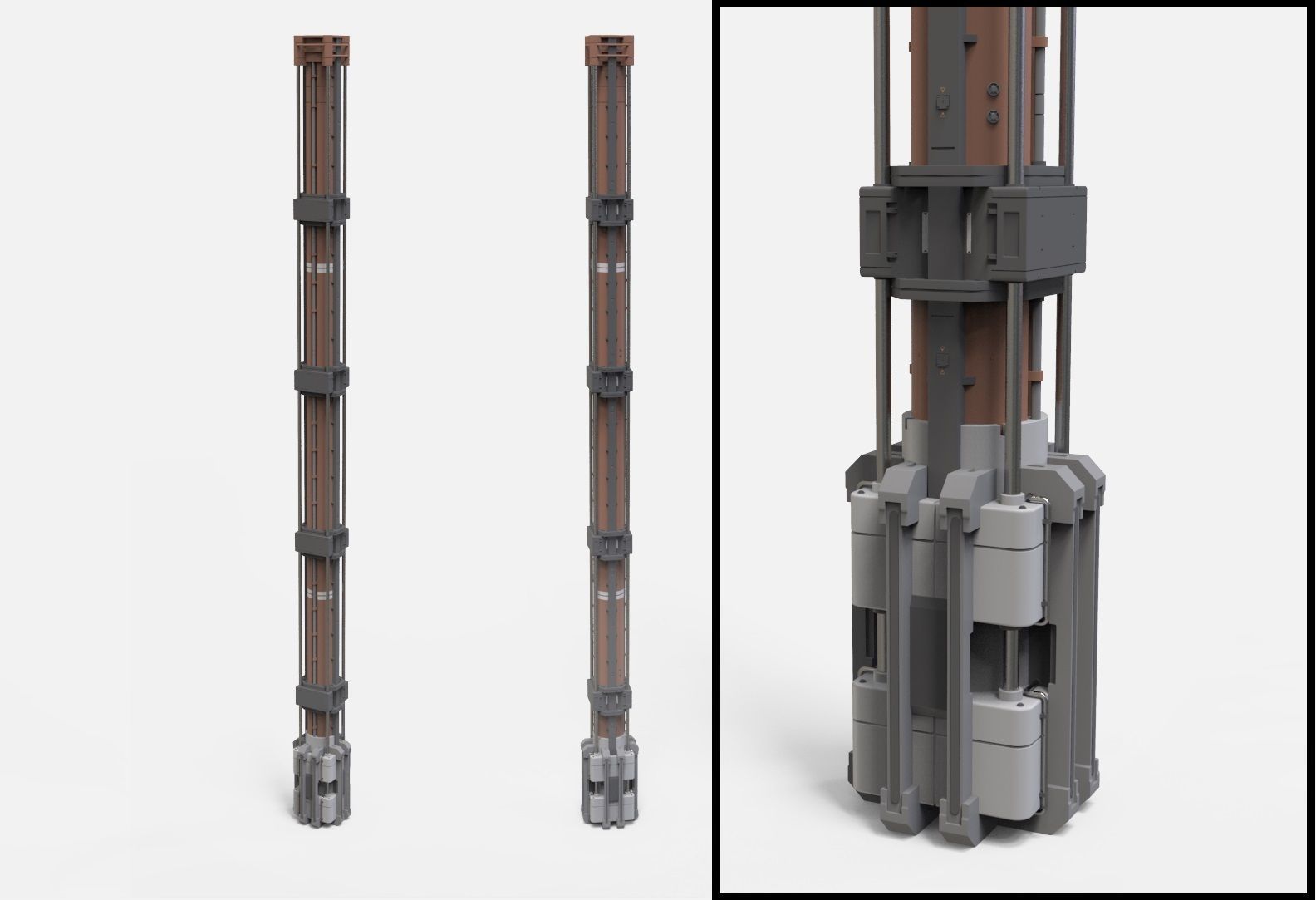 sci-fi Architecture kitbash 45 3D model_7