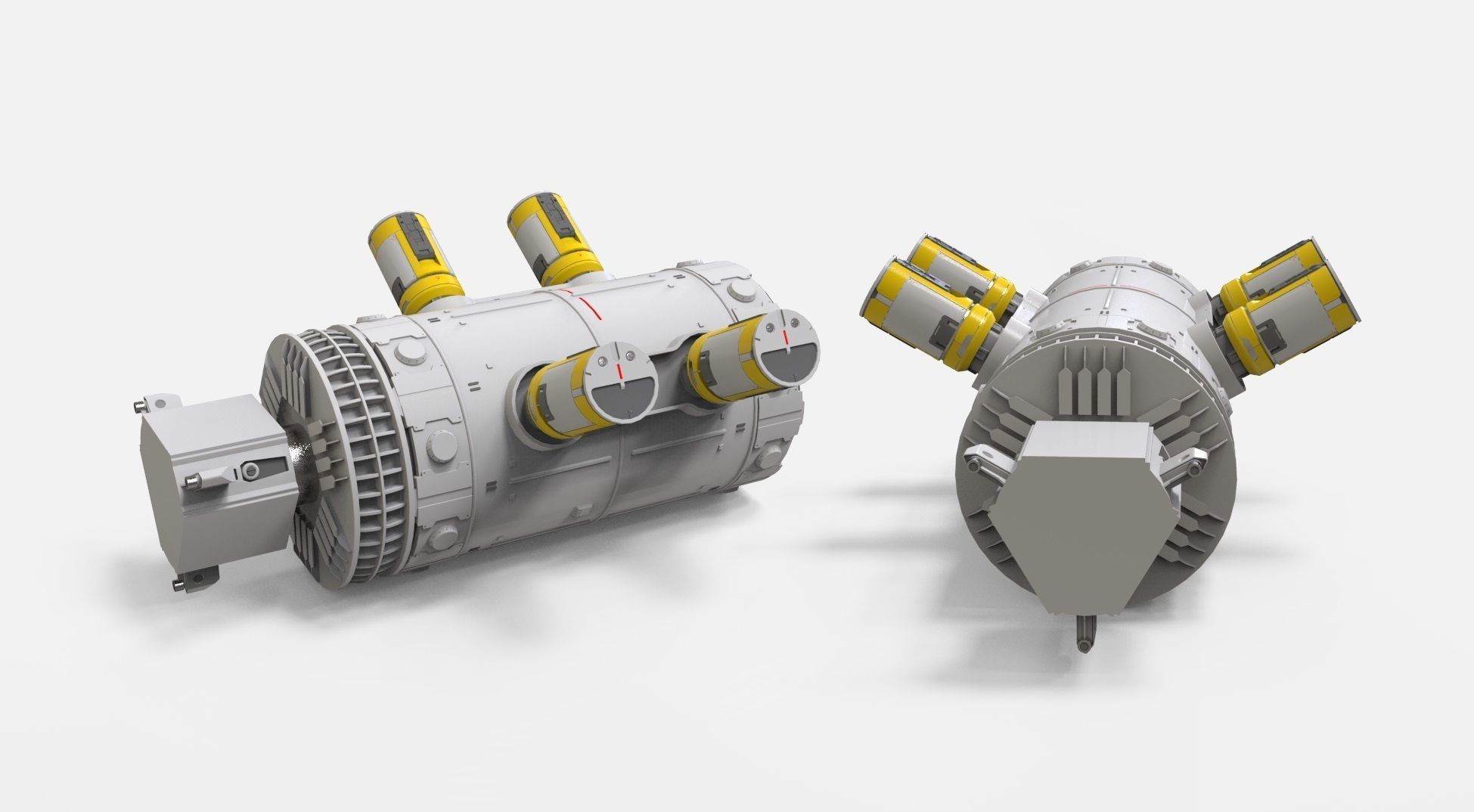 sci-fi Architecture kitbash 45 3D model_3