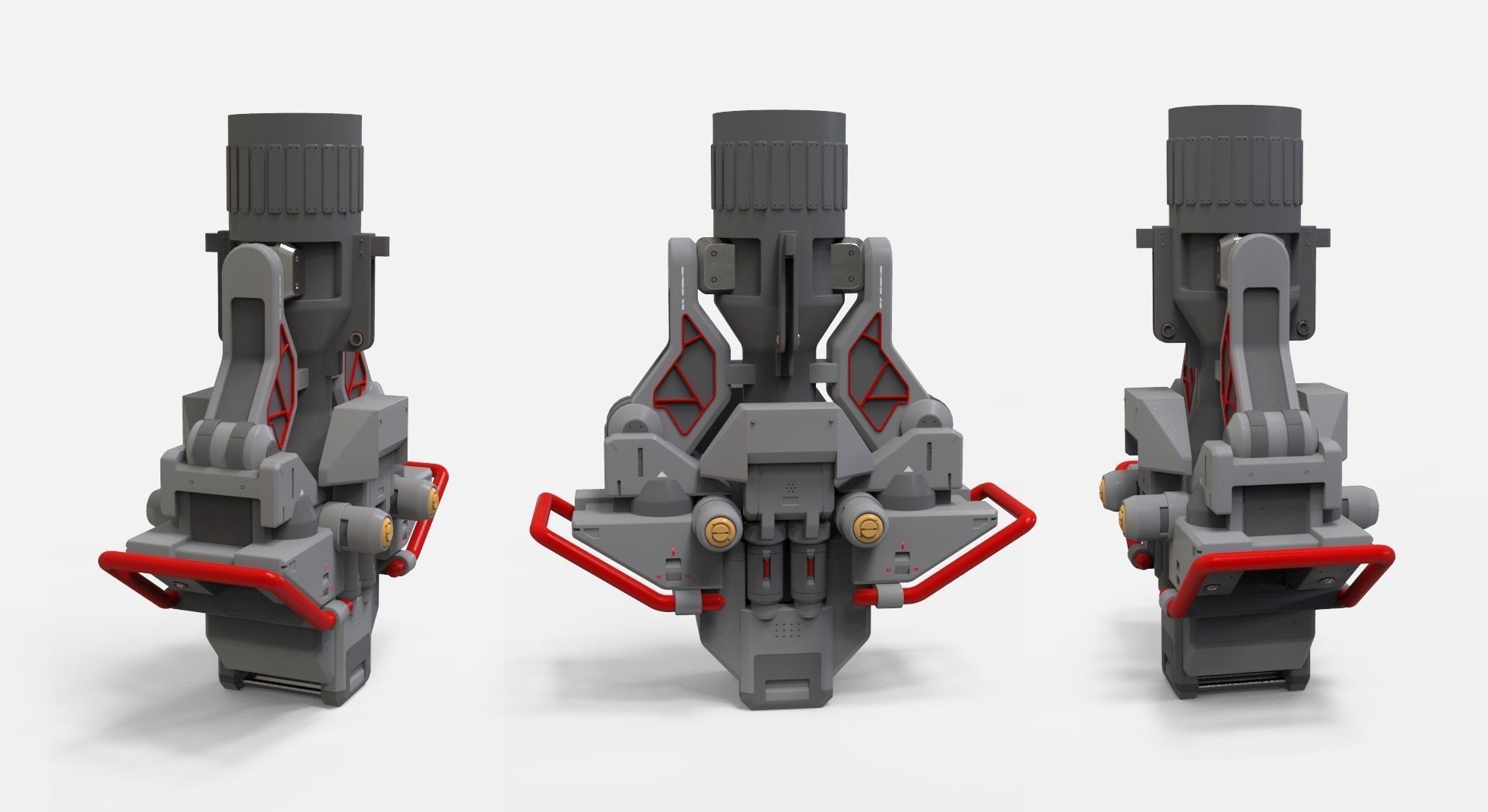 sci-fi Architecture kitbash 45 3D model_6