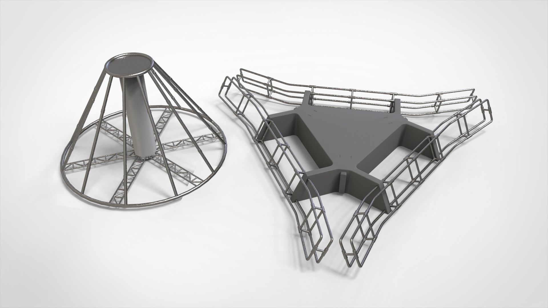 sci-fi Architecture kitbash 45 3D model_14