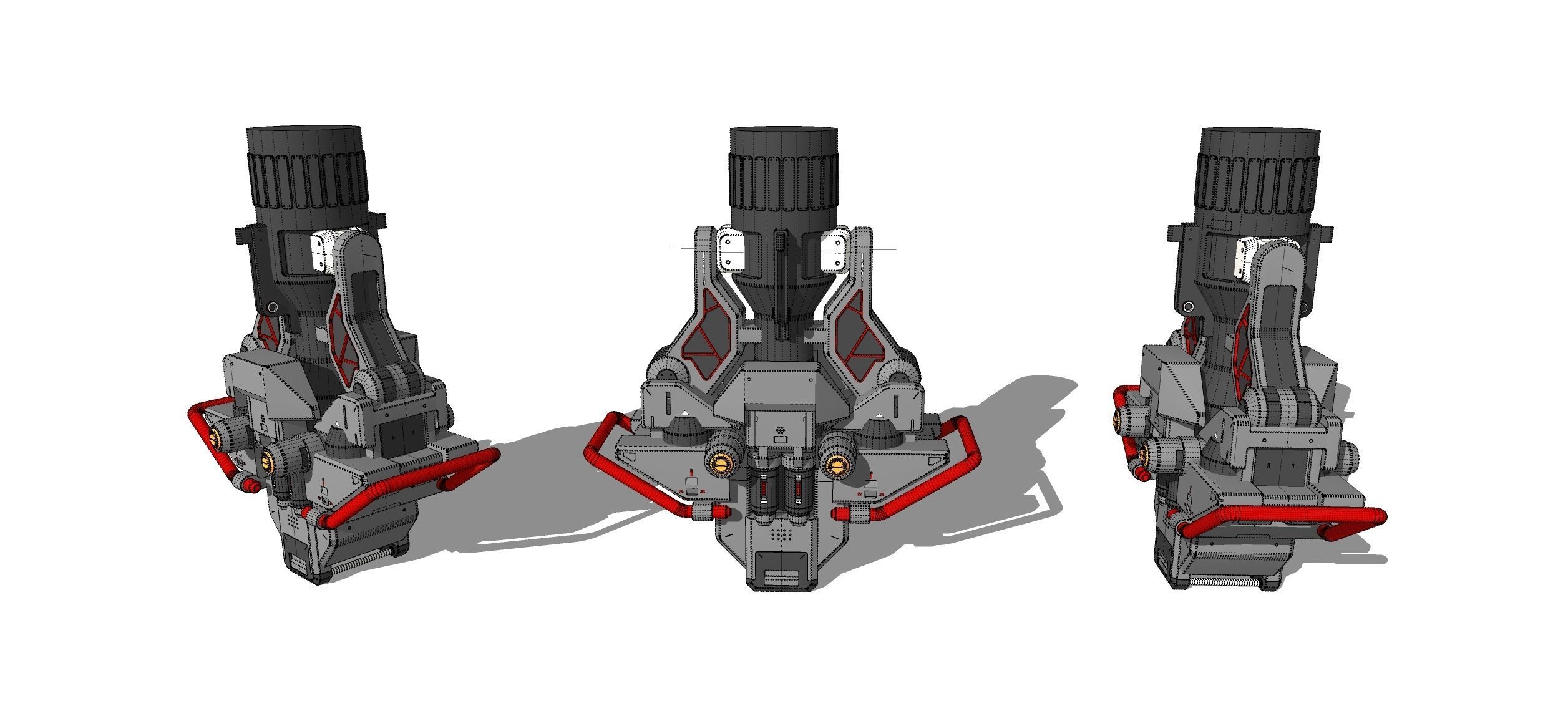 sci-fi Architecture kitbash 45 3D model_22