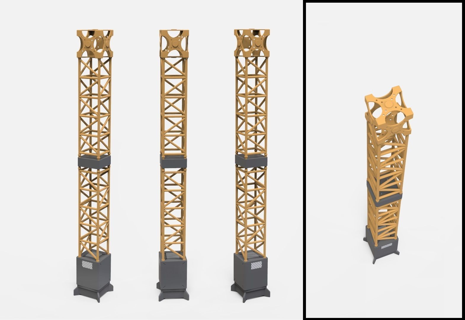 sci-fi Architecture kitbash 45 3D model_11