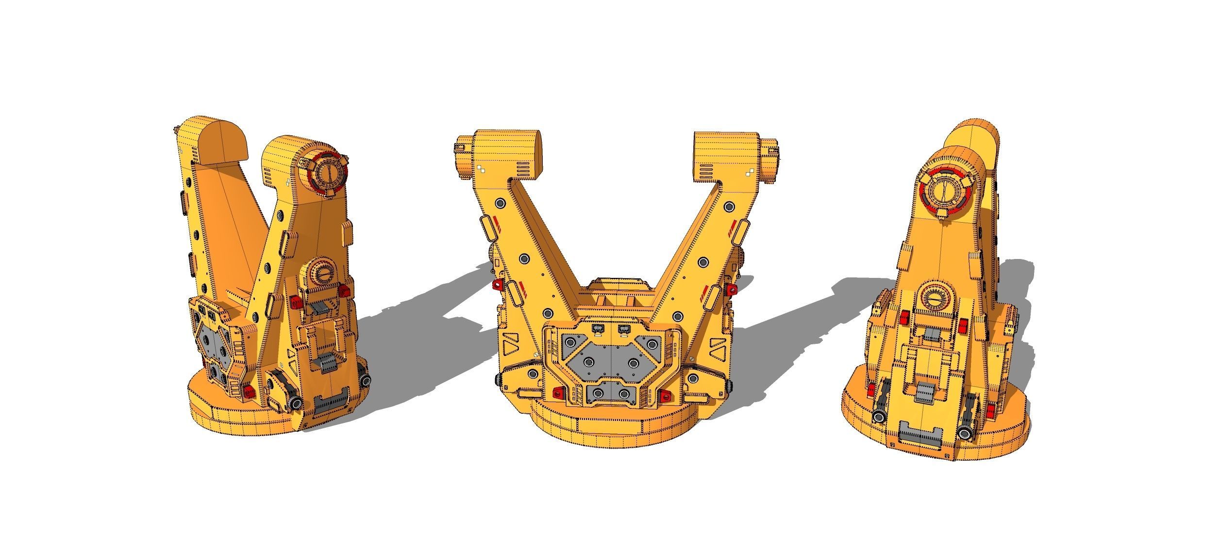 sci-fi Architecture kitbash 45 3D model_21