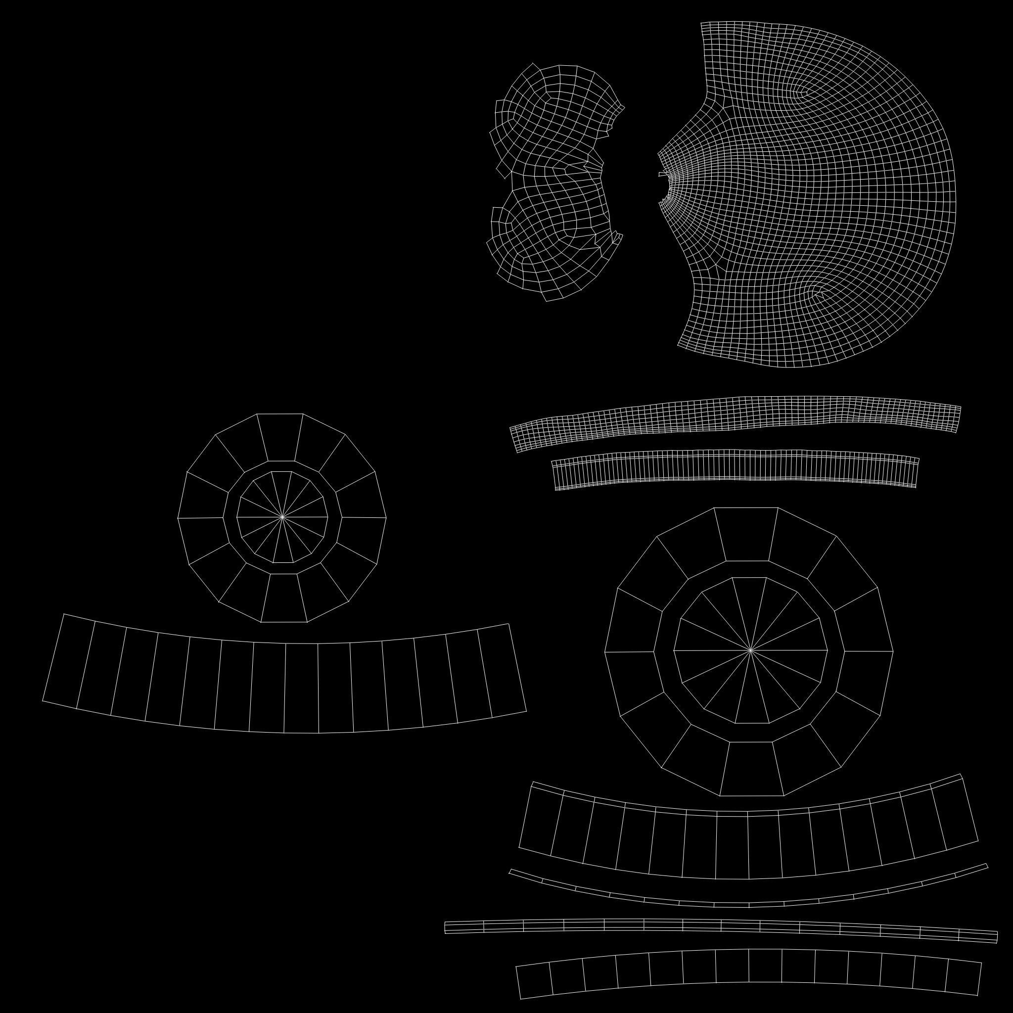 Snowman with Christmas hat Low-poly 3D model_41