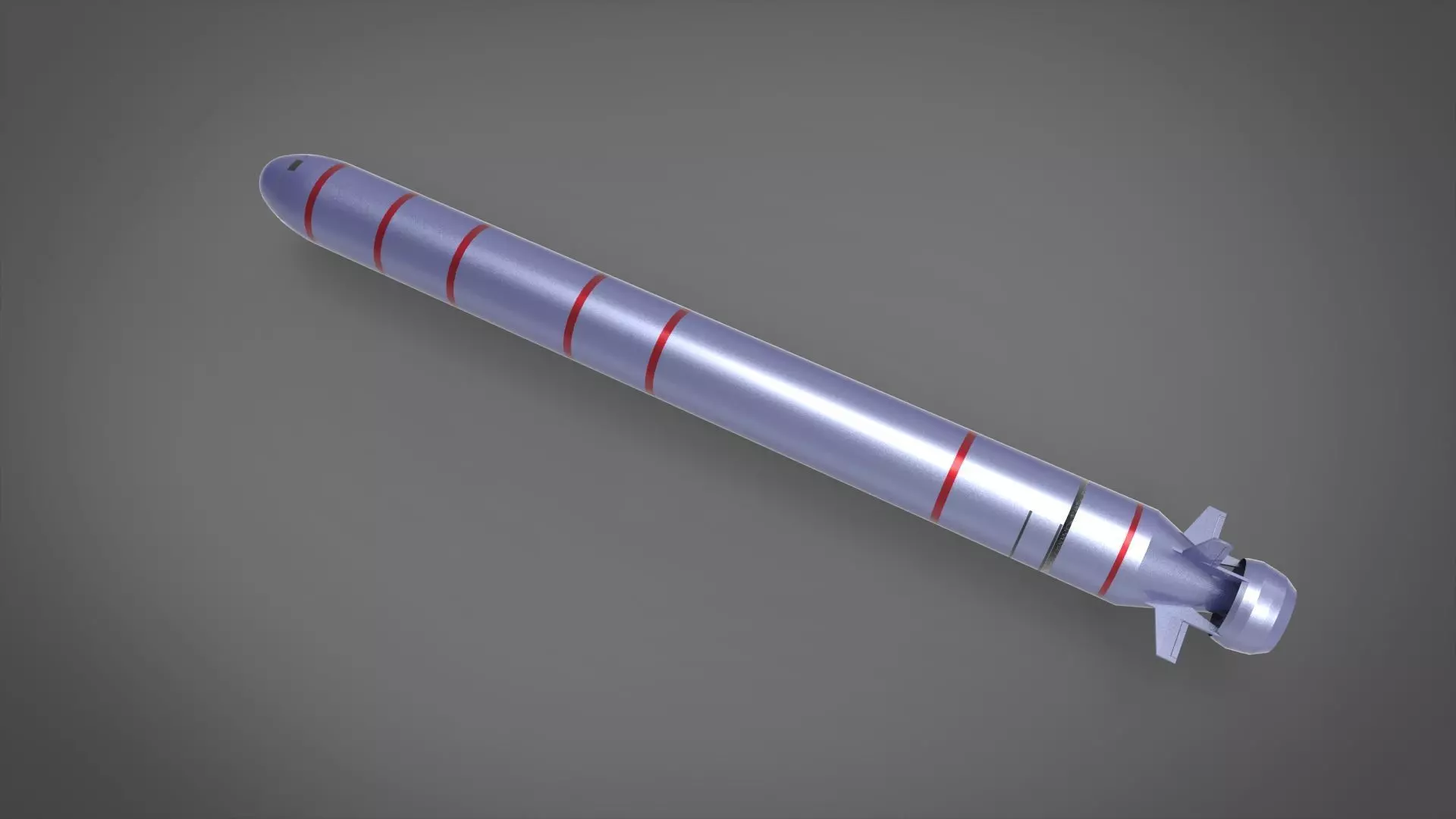 POSEIDON Unmanned Underwater Vehicle  Russian Nuclear Low-poly 3D model_0