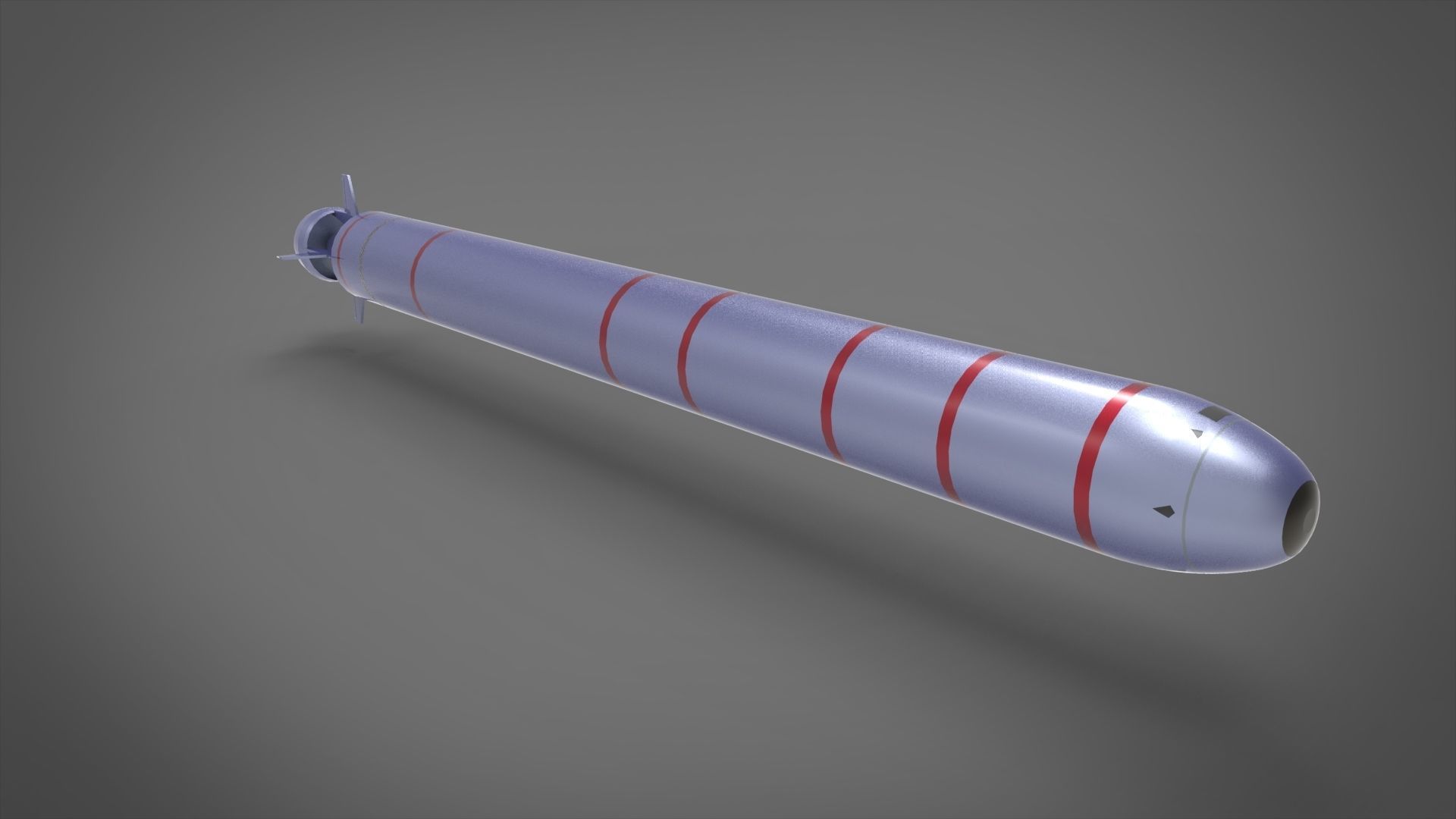 POSEIDON Unmanned Underwater Vehicle  Russian Nuclear Low-poly 3D model_5