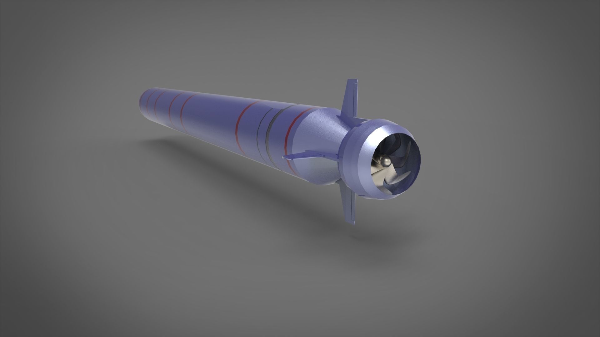 POSEIDON Unmanned Underwater Vehicle  Russian Nuclear Low-poly 3D model_6