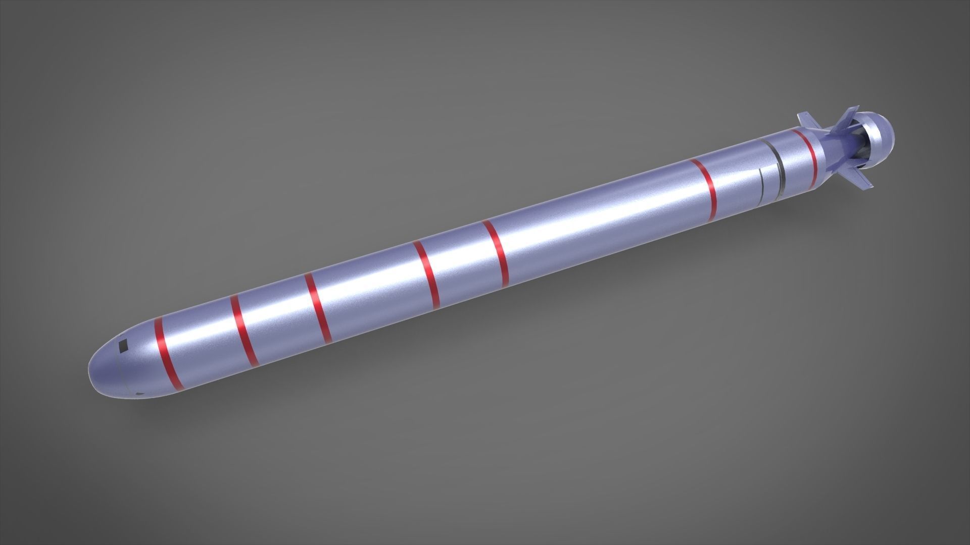 POSEIDON Unmanned Underwater Vehicle  Russian Nuclear Low-poly 3D model_1