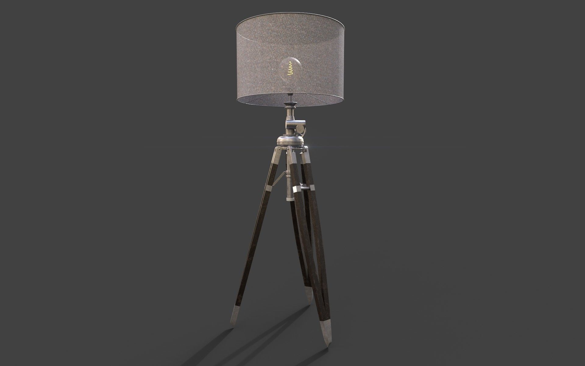 Floor lamp Free low-poly 3D model_3