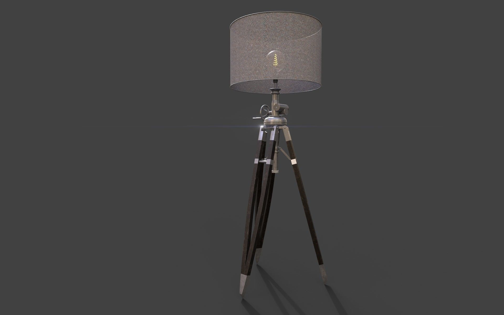 Floor lamp Free low-poly 3D model_2
