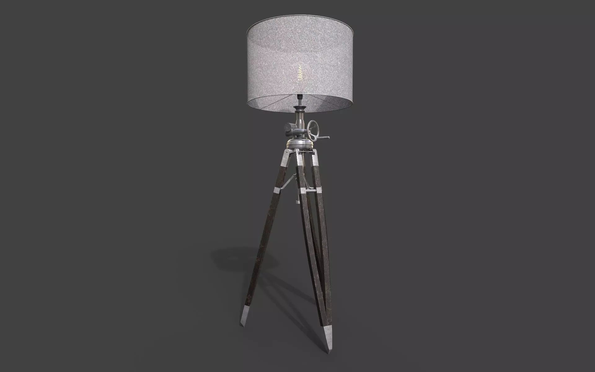 Floor lamp Free low-poly 3D model_0