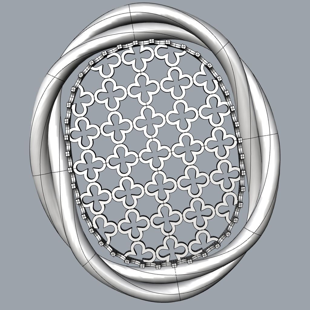 Cameo frame 3D print model_4