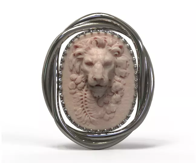 Cameo frame 3D print model_0