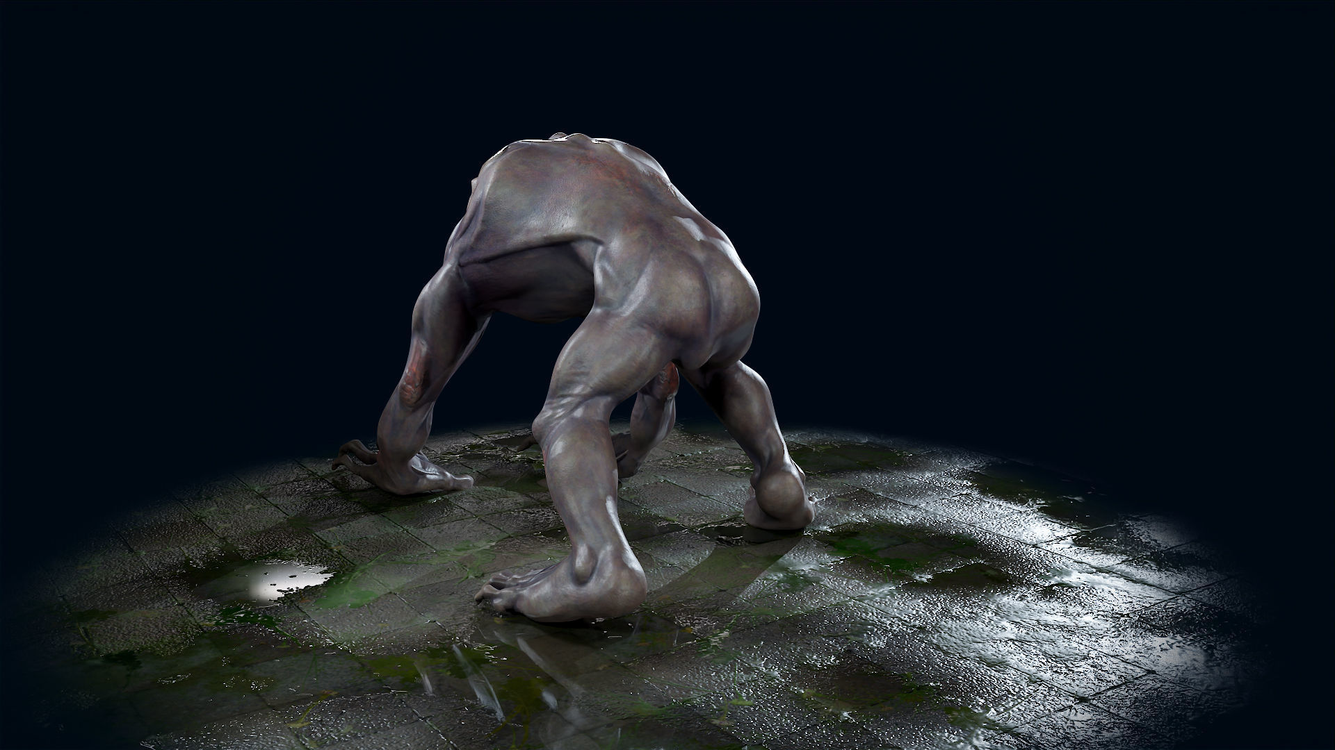 Ghoul Undead - Rigged - Animated - Game Ready Low-poly 3D model_15