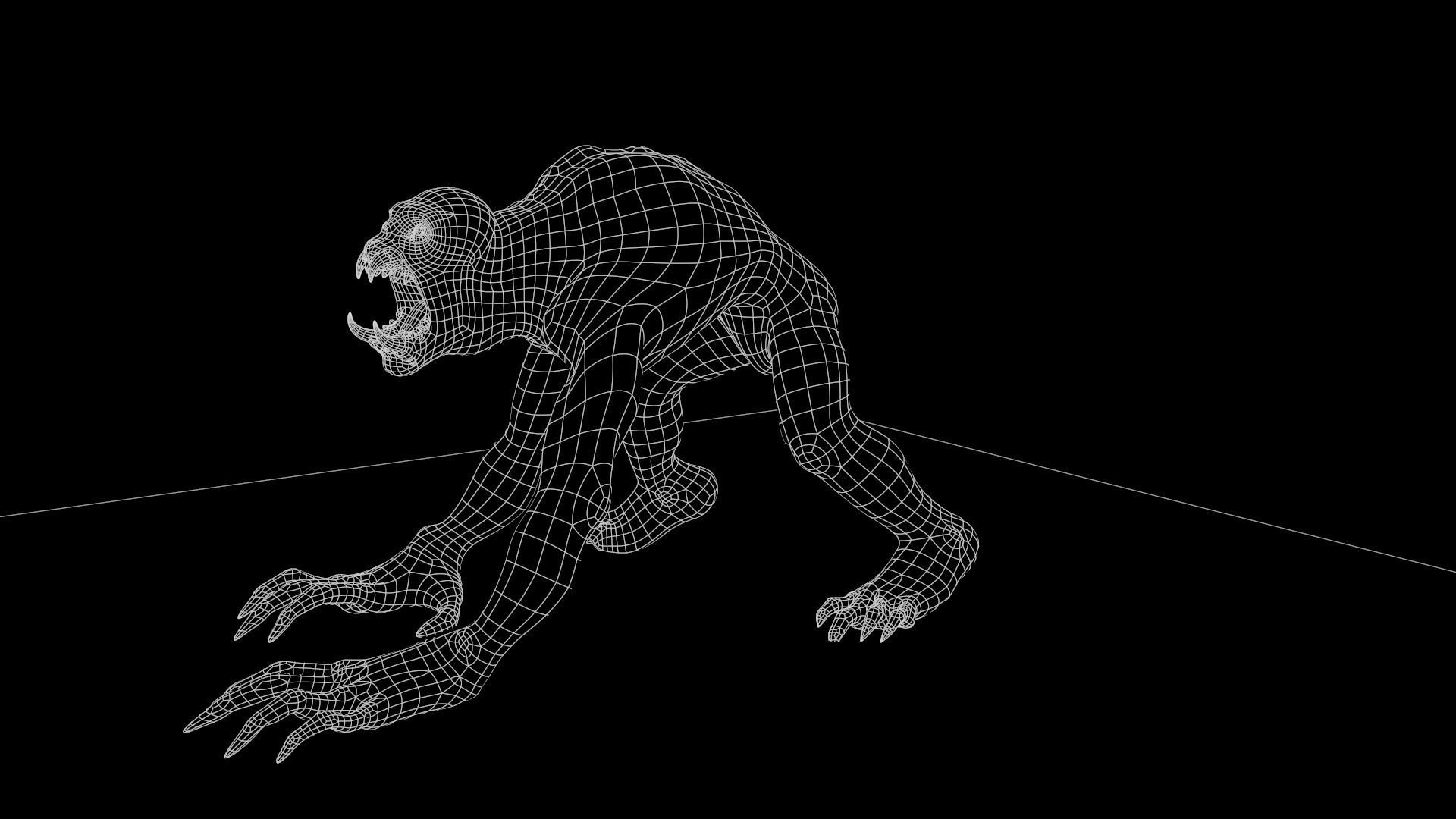 Ghoul Undead - Rigged - Animated - Game Ready Low-poly 3D model_44