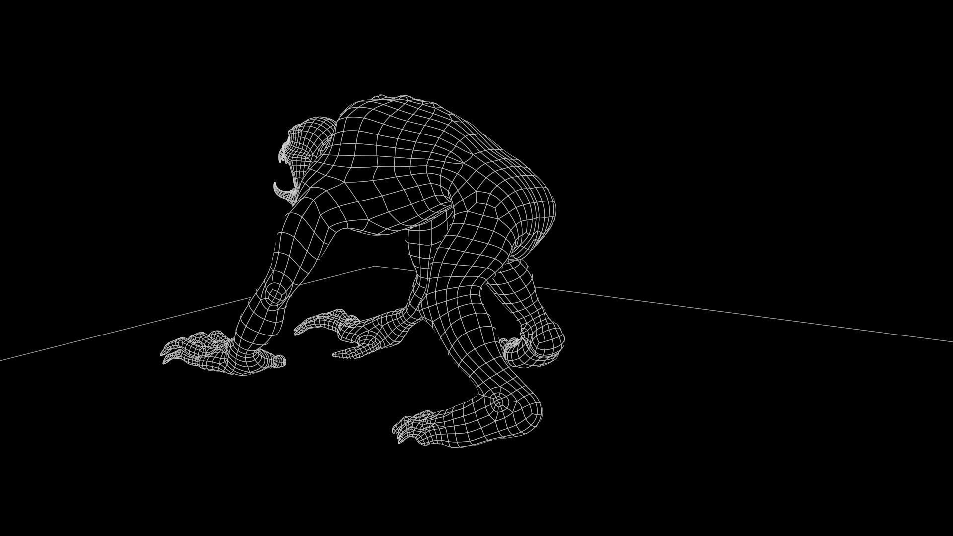 Ghoul Undead - Rigged - Animated - Game Ready Low-poly 3D model_41