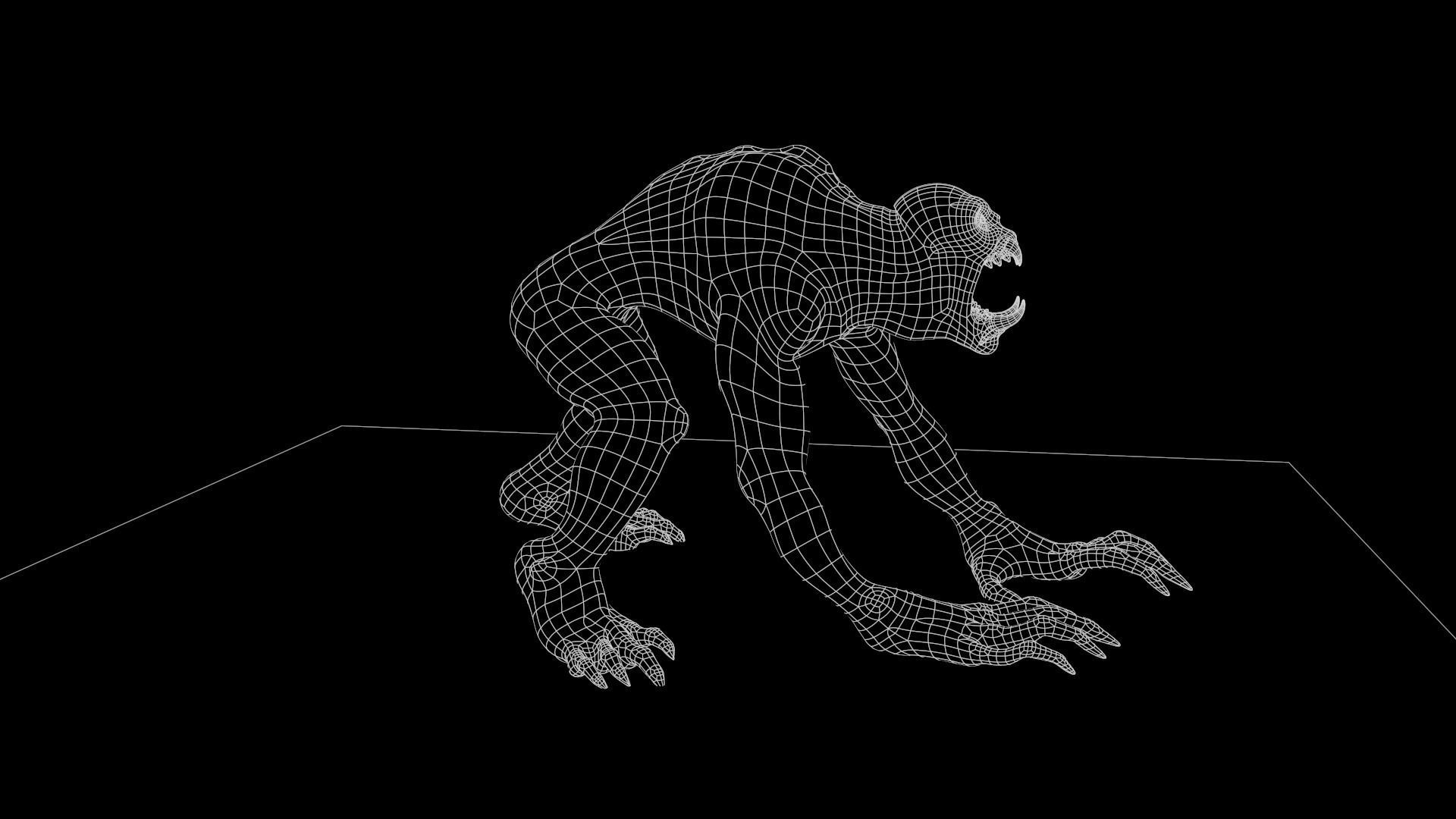 Ghoul Undead - Rigged - Animated - Game Ready Low-poly 3D model_34