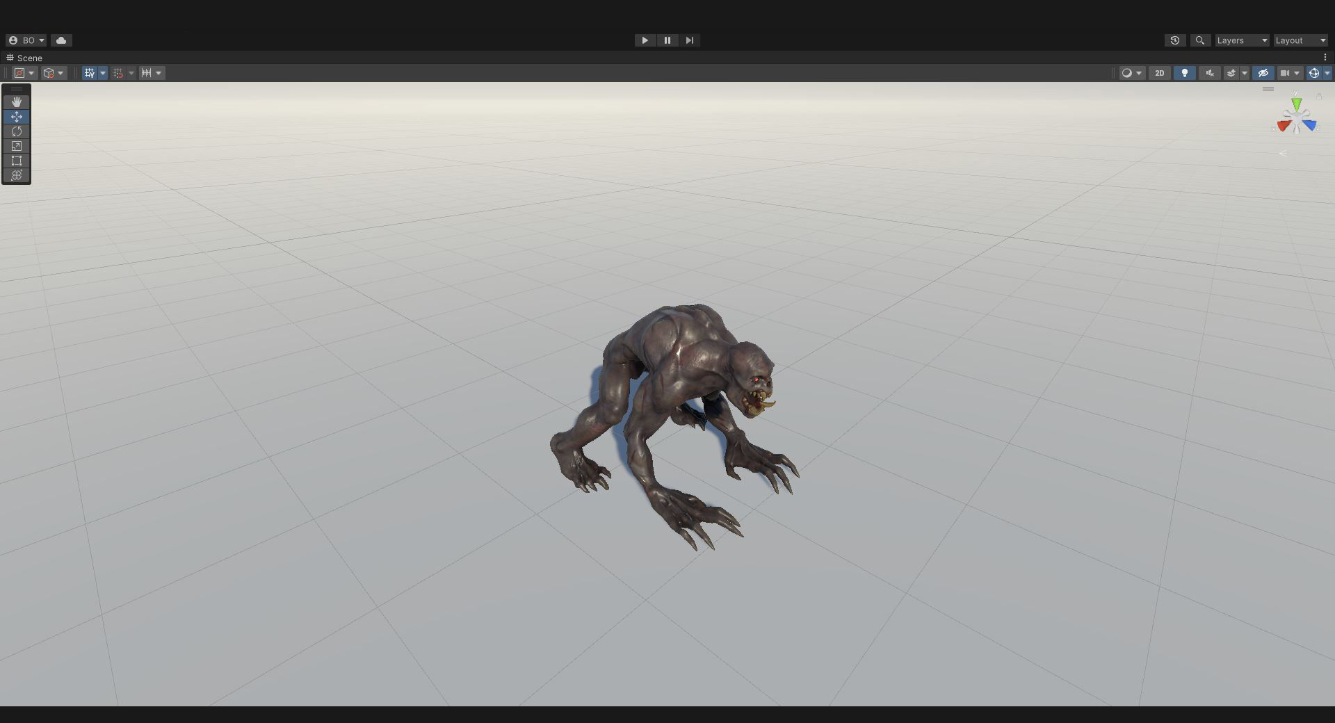 Ghoul Undead - Rigged - Animated - Game Ready Low-poly 3D model_26