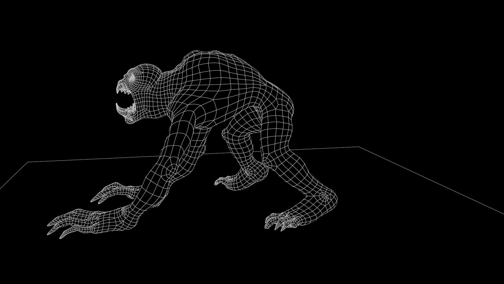 Ghoul Undead - Rigged - Animated - Game Ready Low-poly 3D model_43