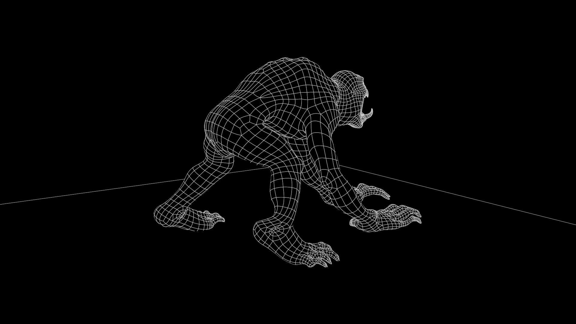 Ghoul Undead - Rigged - Animated - Game Ready Low-poly 3D model_36