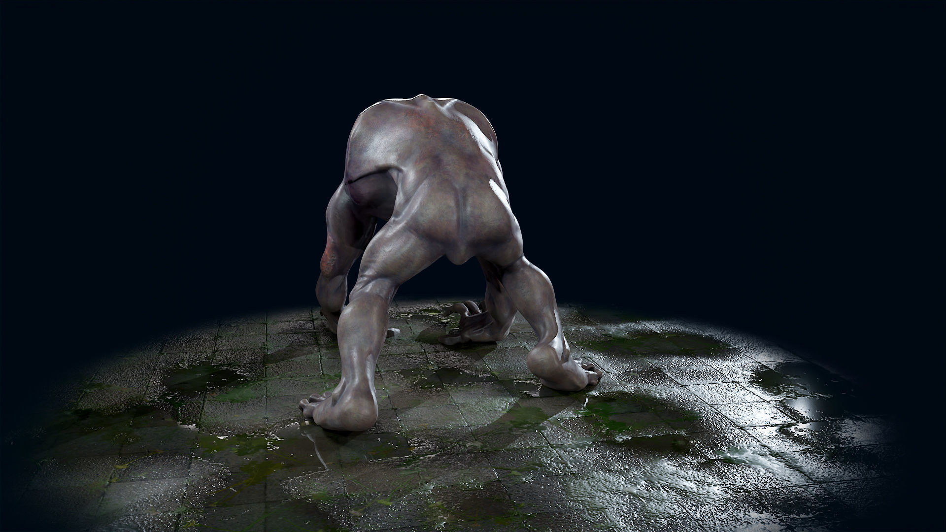 Ghoul Undead - Rigged - Animated - Game Ready Low-poly 3D model_14