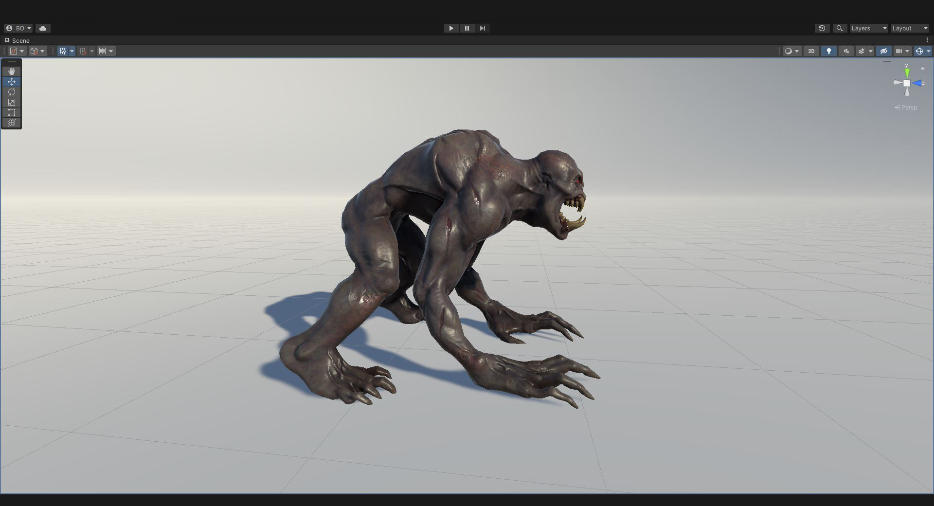 Ghoul Undead - Rigged - Animated - Game Ready Low-poly 3D model_23