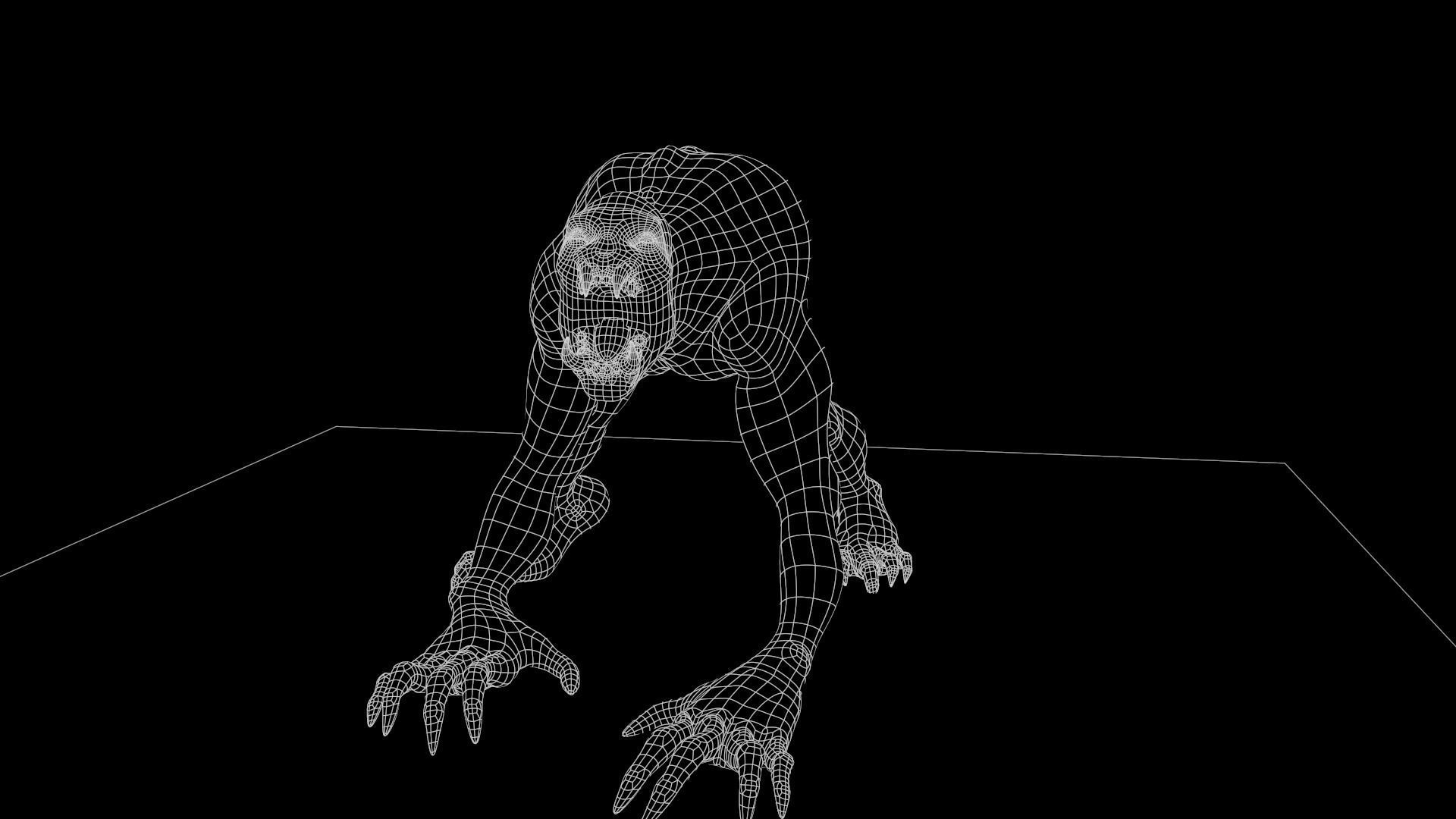 Ghoul Undead - Rigged - Animated - Game Ready Low-poly 3D model_46