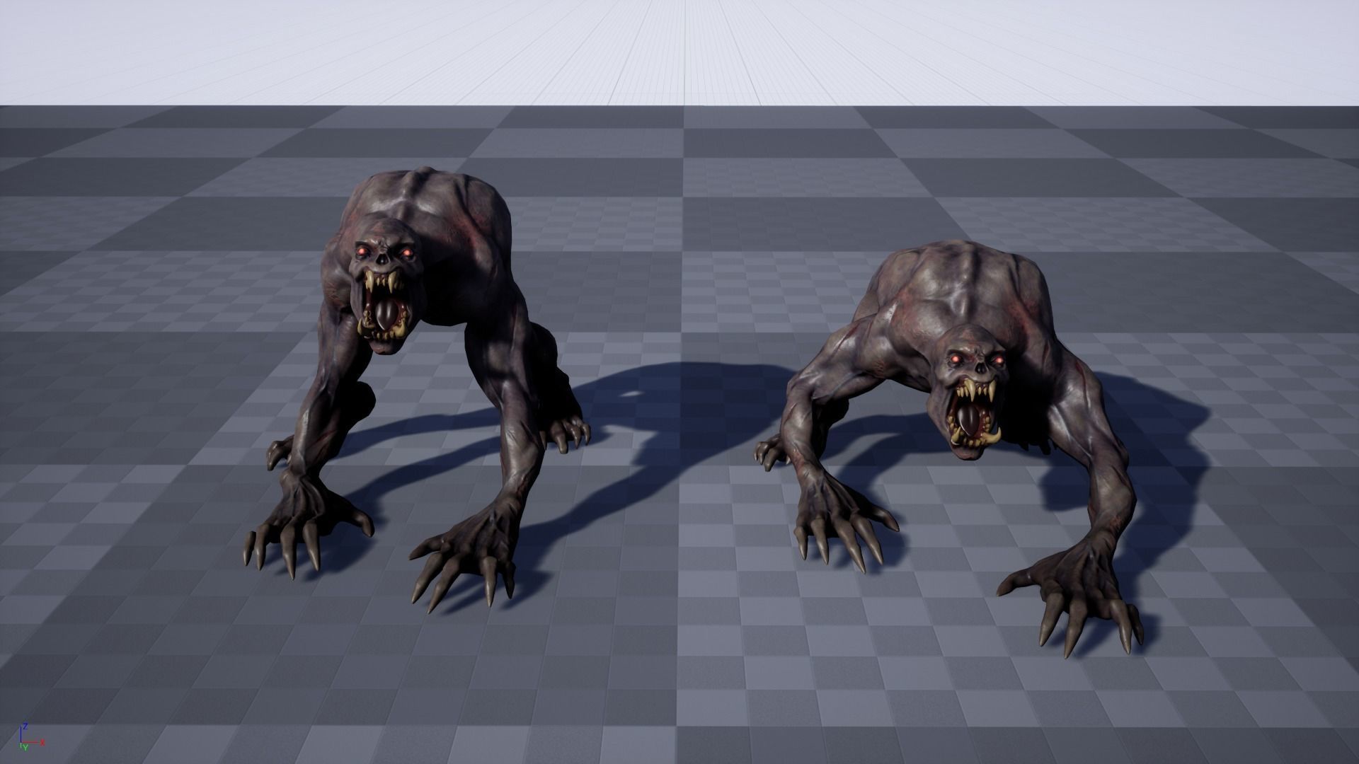 Ghoul Undead - Rigged - Animated - Game Ready Low-poly 3D model_5
