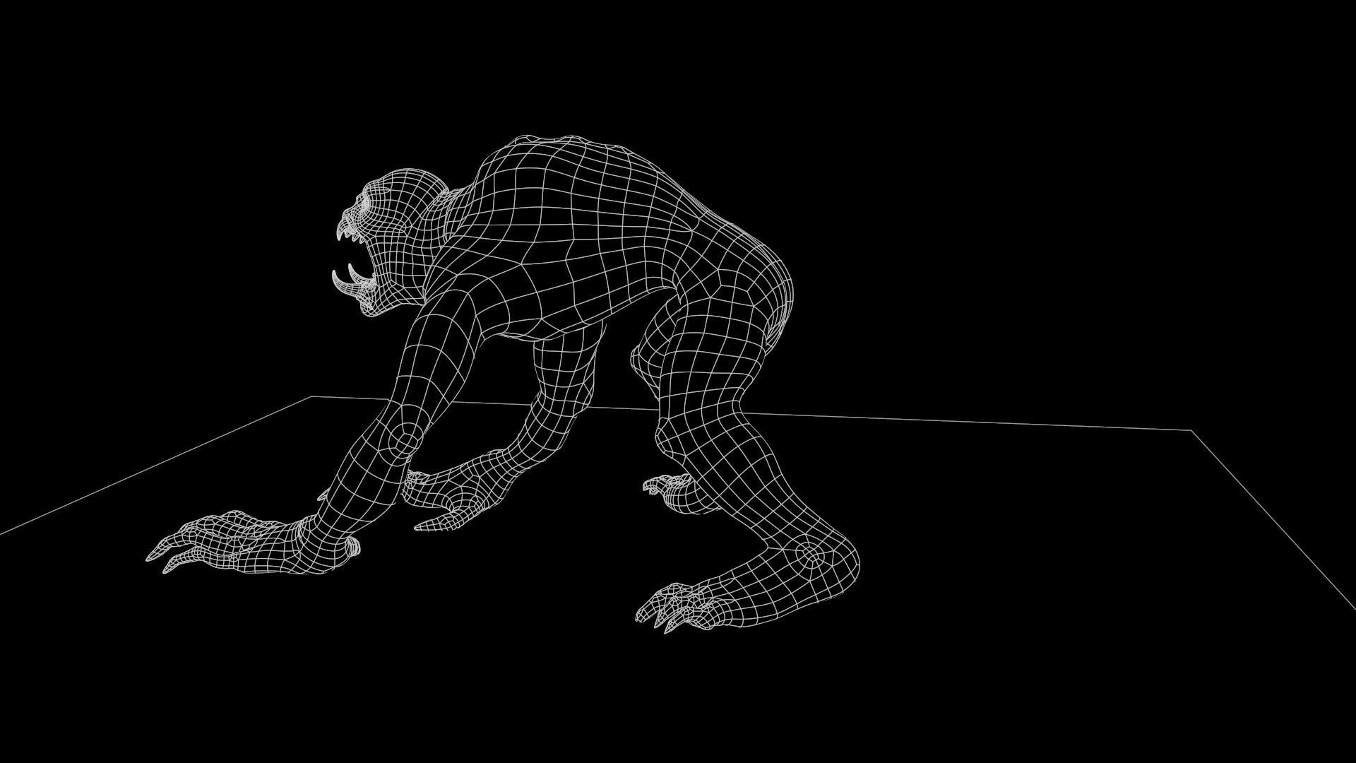 Ghoul Undead - Rigged - Animated - Game Ready Low-poly 3D model_42