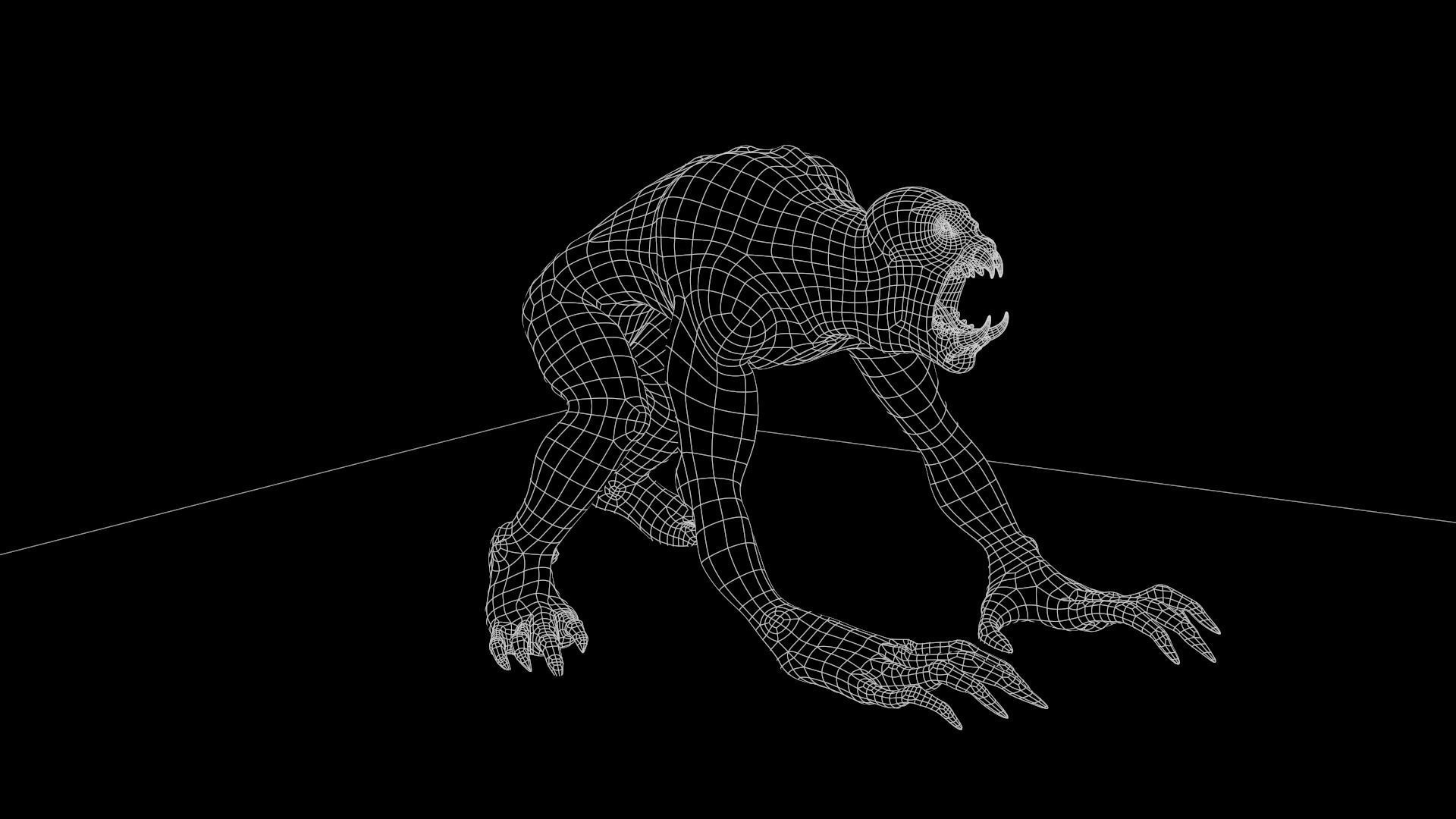 Ghoul Undead - Rigged - Animated - Game Ready Low-poly 3D model_33