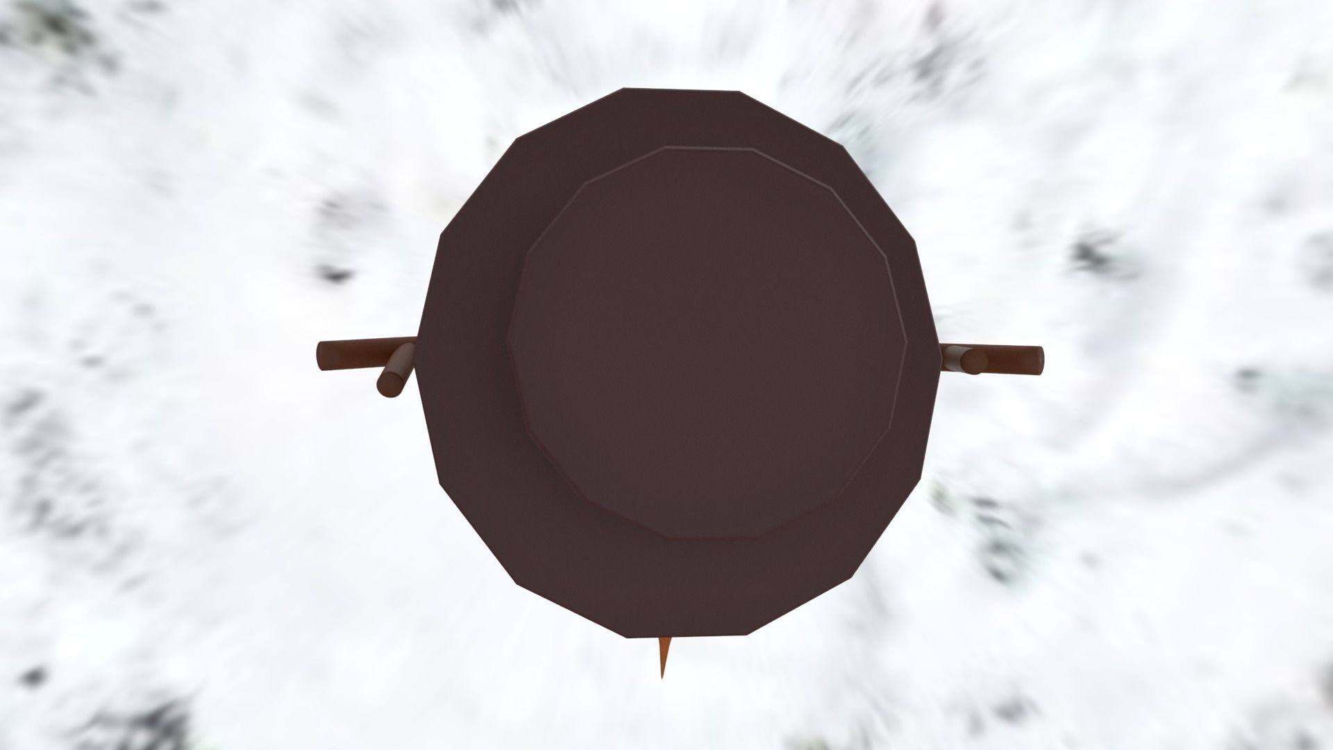 Snowman Low-poly 3D model_11