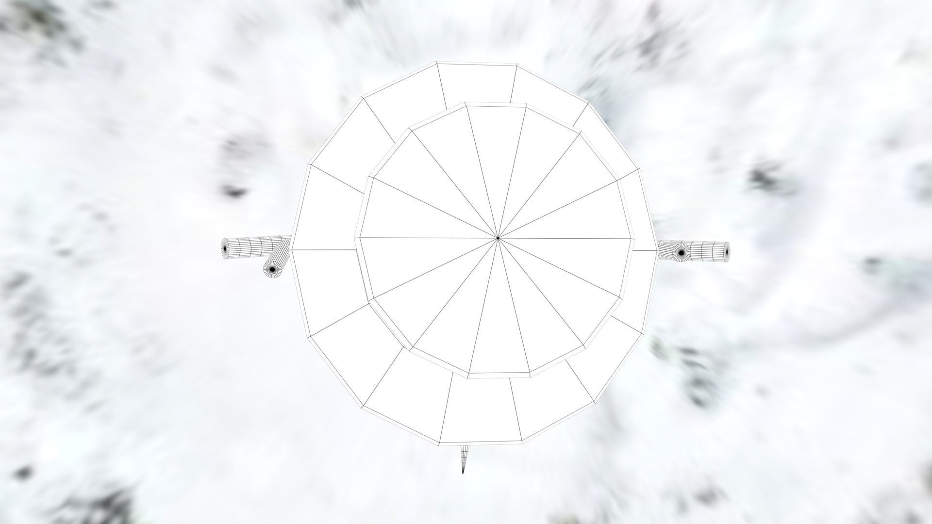 Snowman Low-poly 3D model_39