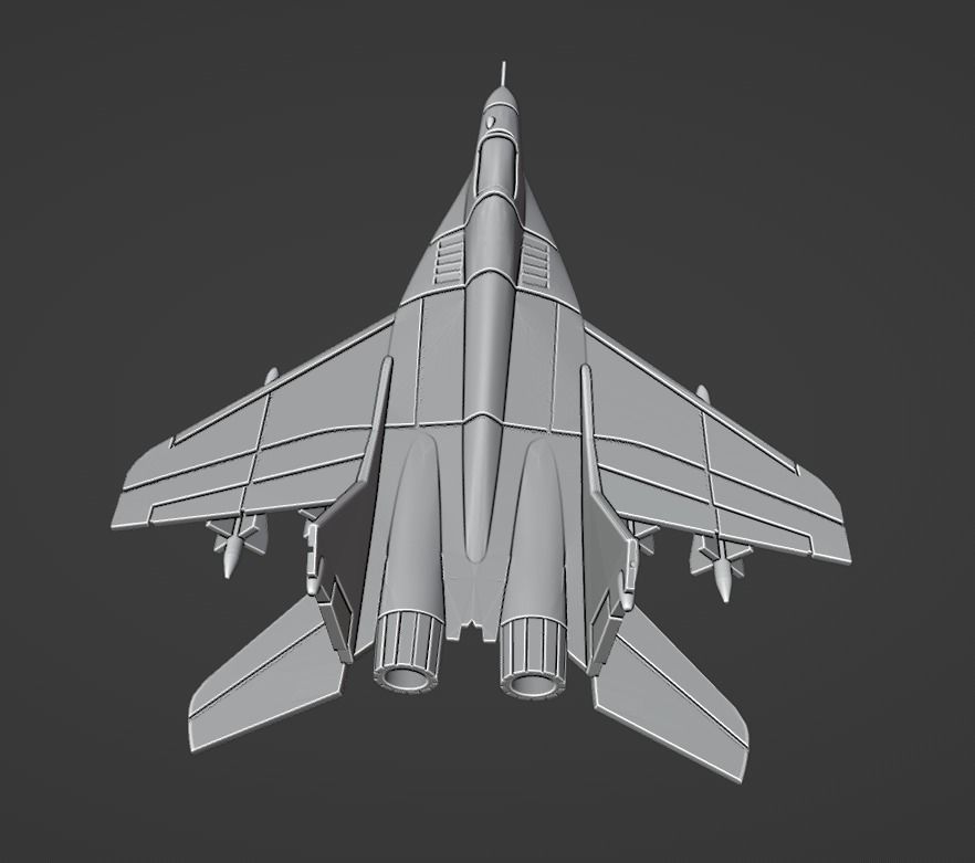 Mikoyan MiG-29 Fulcrum-A 3D print model_2
