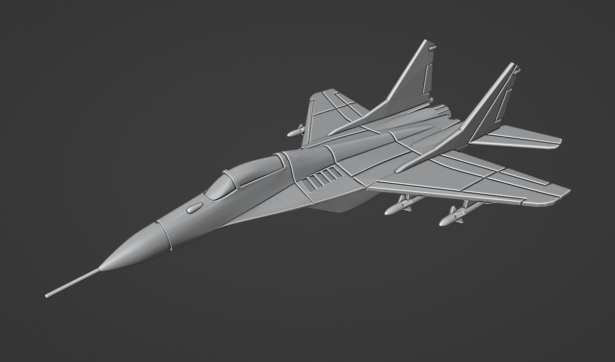 Mikoyan MiG-29 Fulcrum-A 3D print model_1