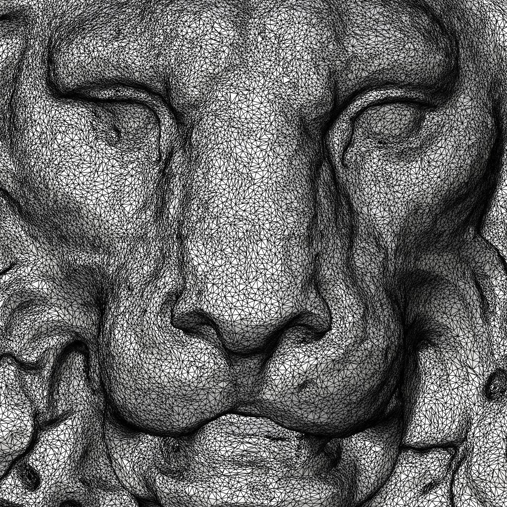 Cameo head lion 3D print model_4