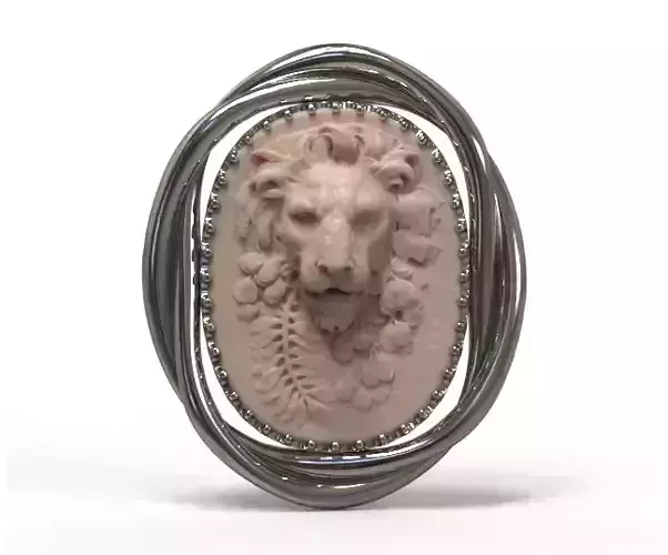 Cameo head lion 3D print model