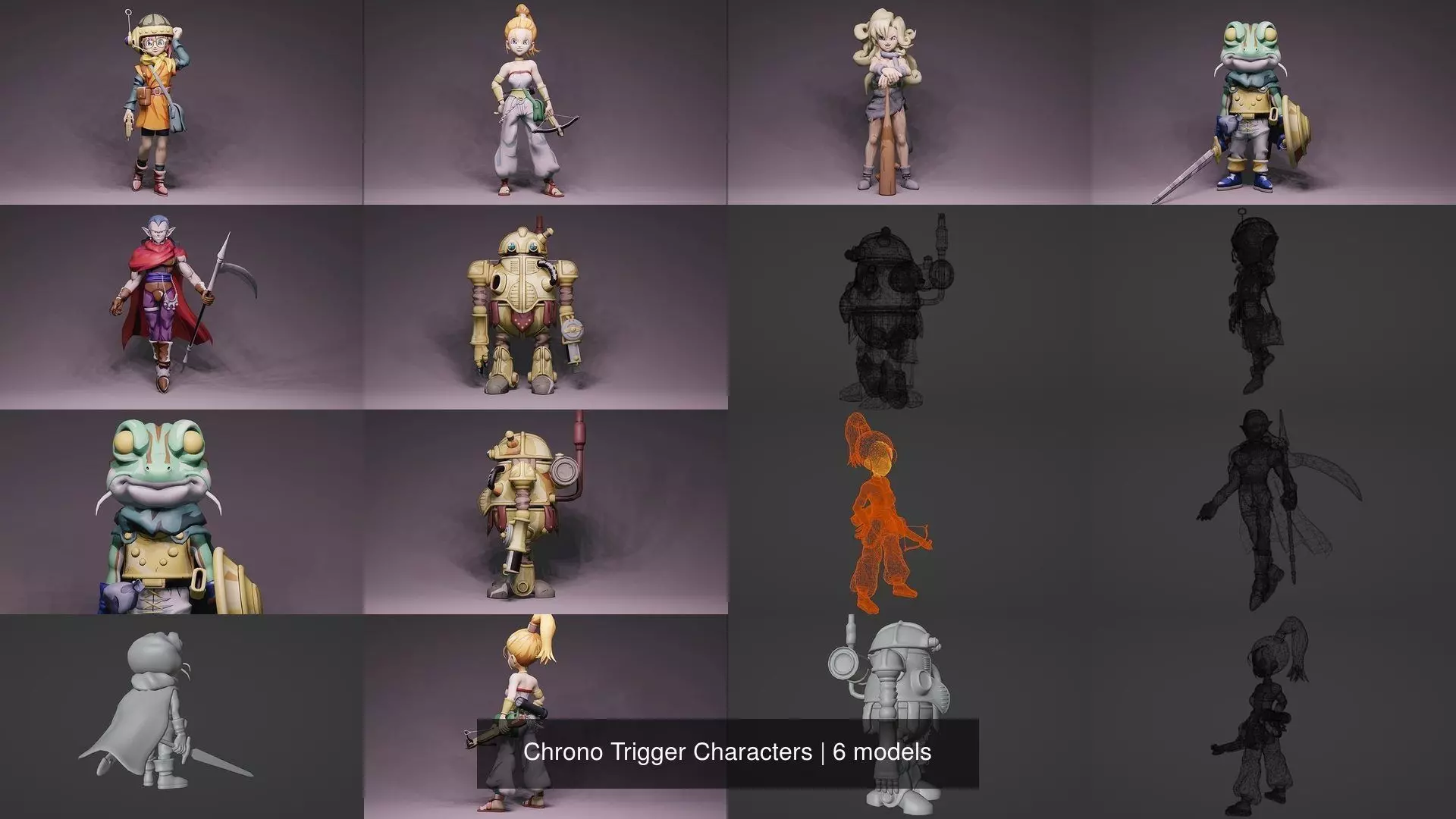 Chrono Trigger Characters 3D Model Collection_0