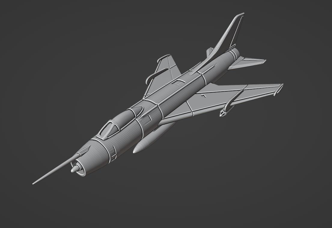 Su-7BKL 3D print model_1
