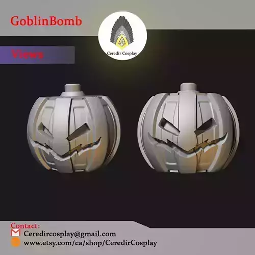 Green Goblin Bomb  Sam Raimi Spiderman 3d digital download