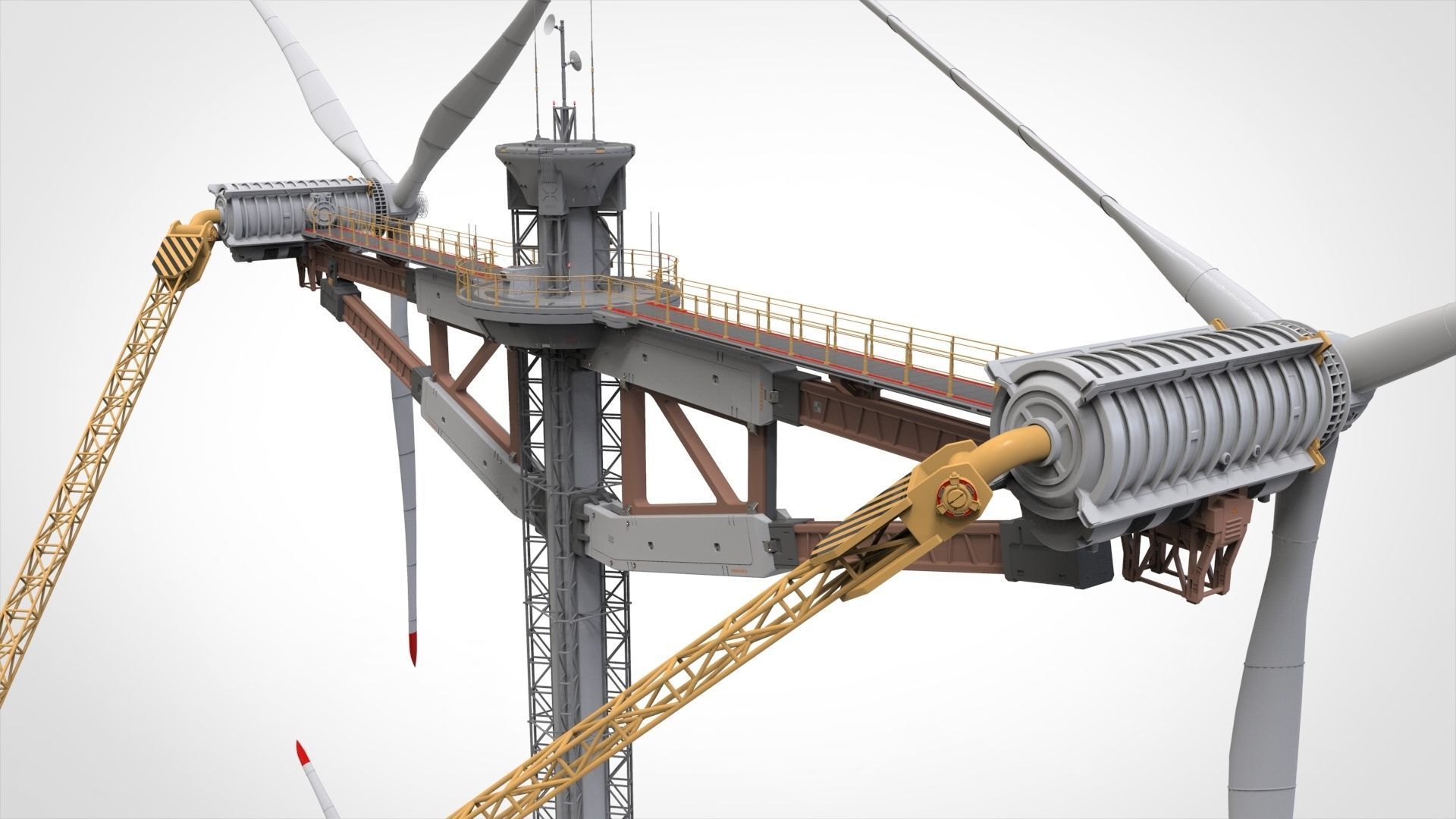 Sci-Fi Wind turbine 1 3D model_36