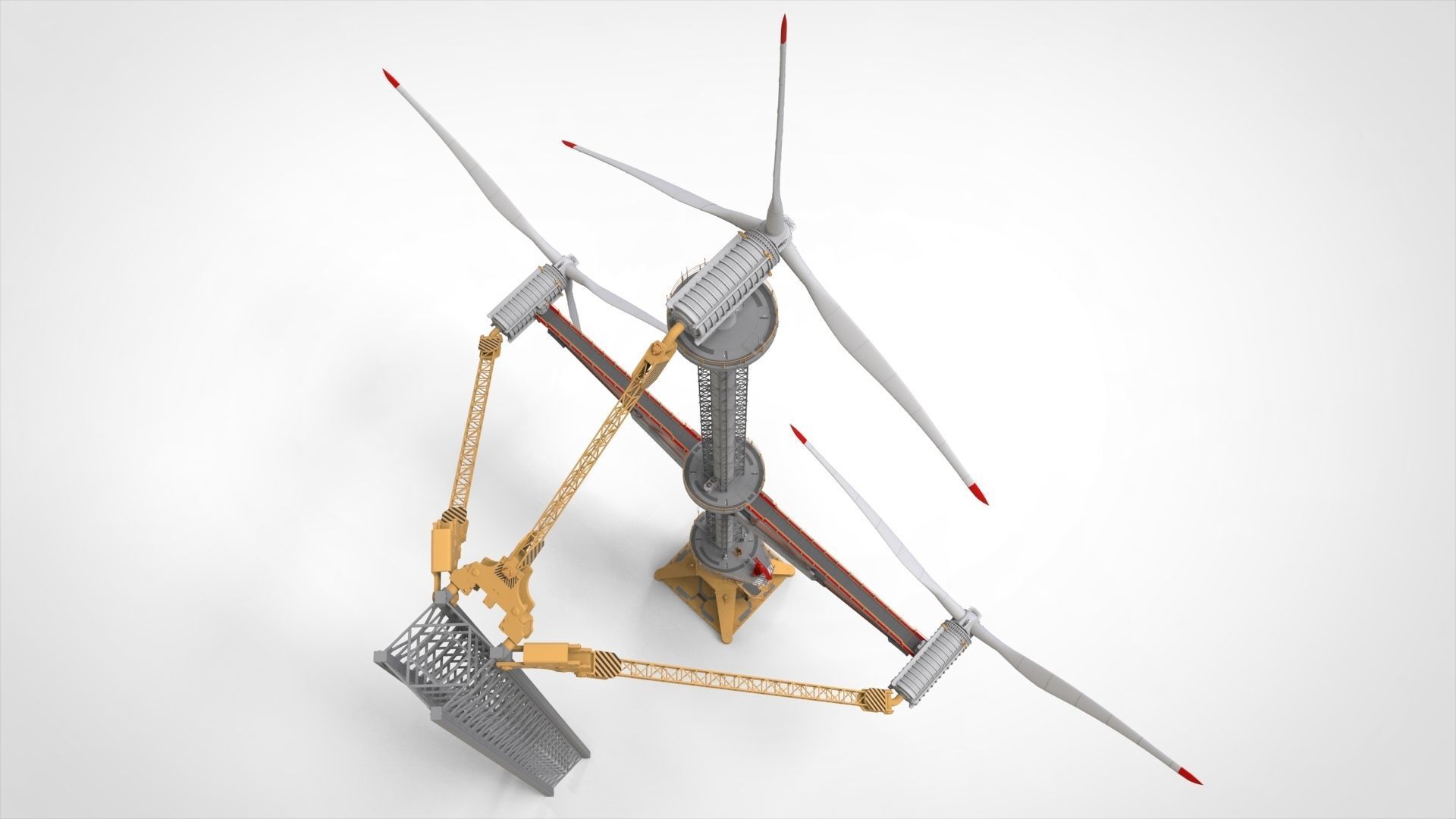 Sci-Fi Wind turbine 1 3D model_41