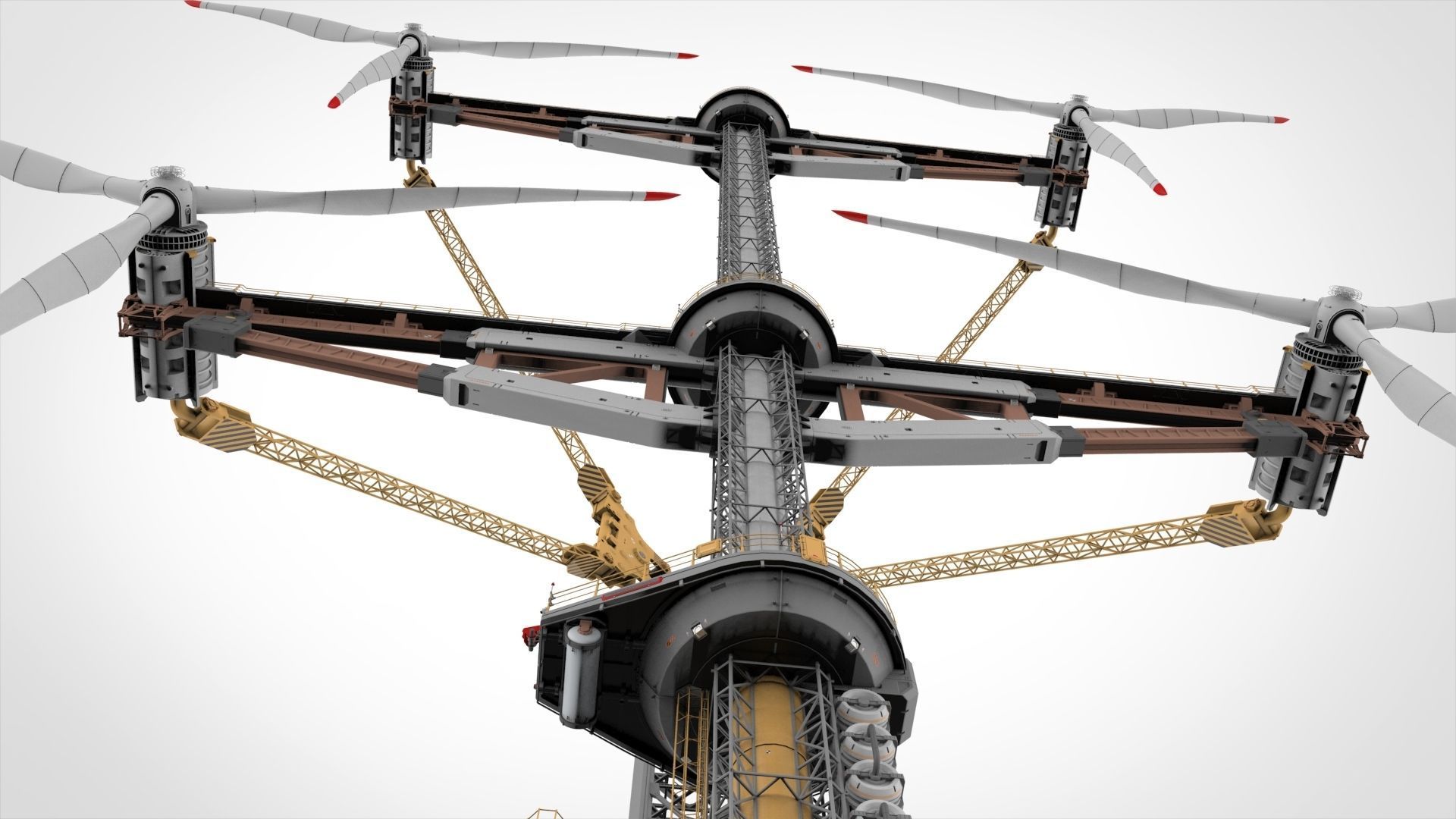 Sci-Fi Wind turbine 1 3D model_11