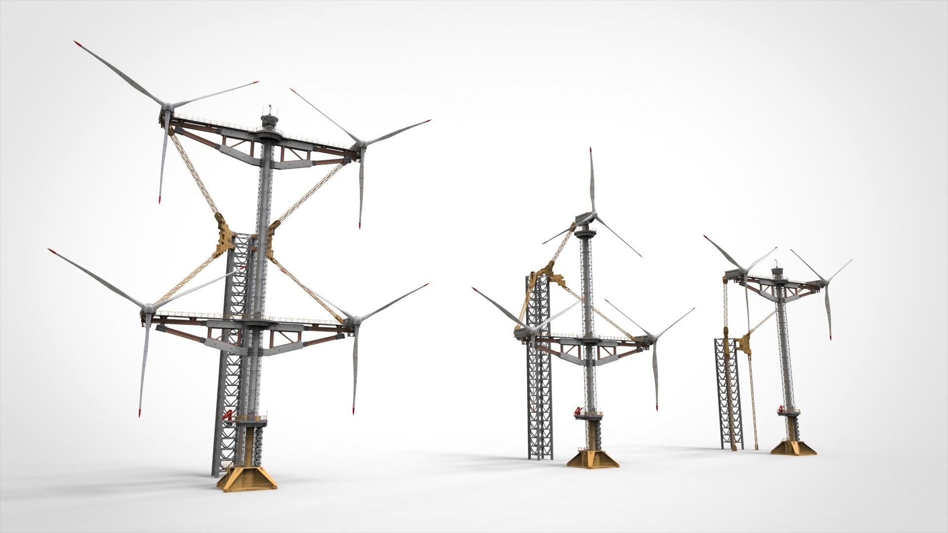 Sci-Fi Wind turbine 1 3D model_2