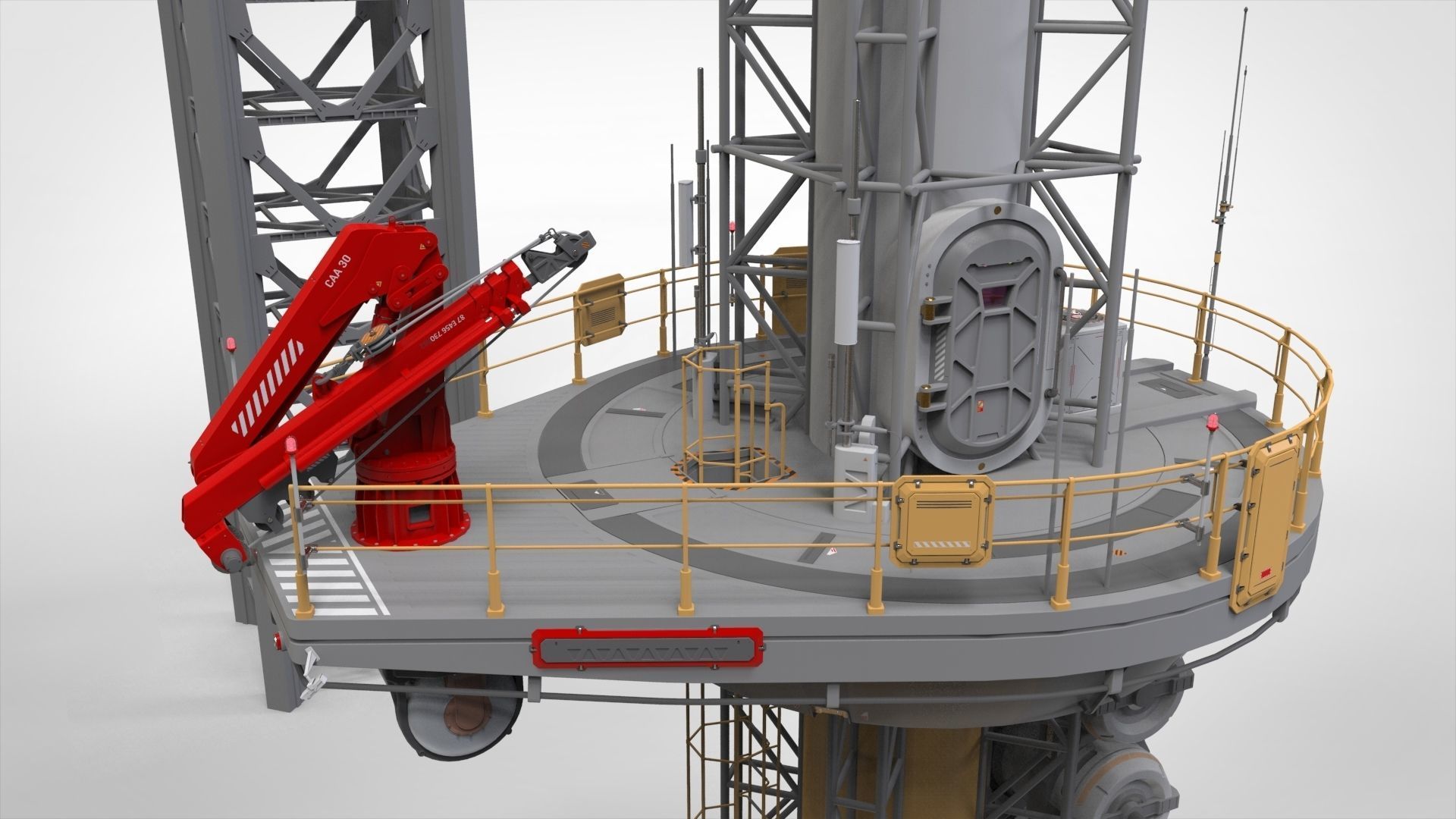 Sci-Fi Wind turbine 1 3D model_14