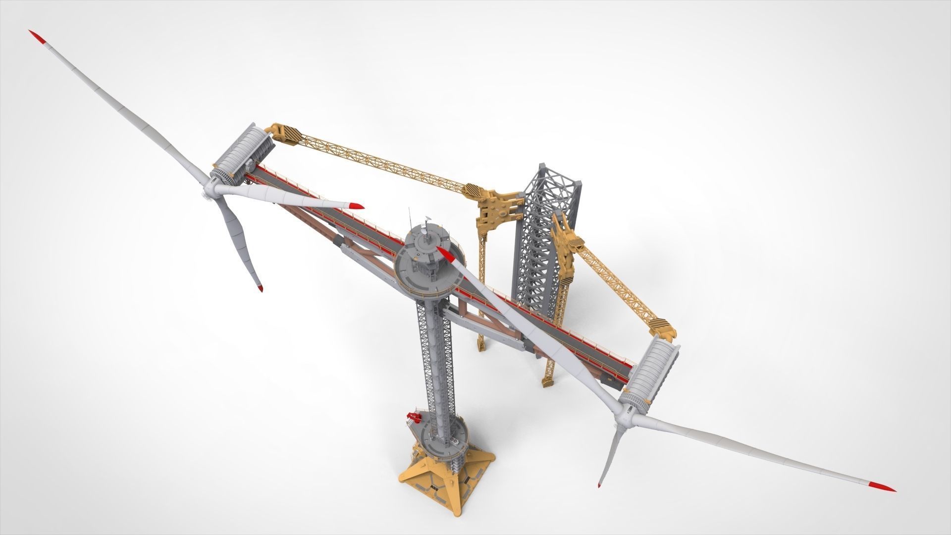 Sci-Fi Wind turbine 1 3D model_48