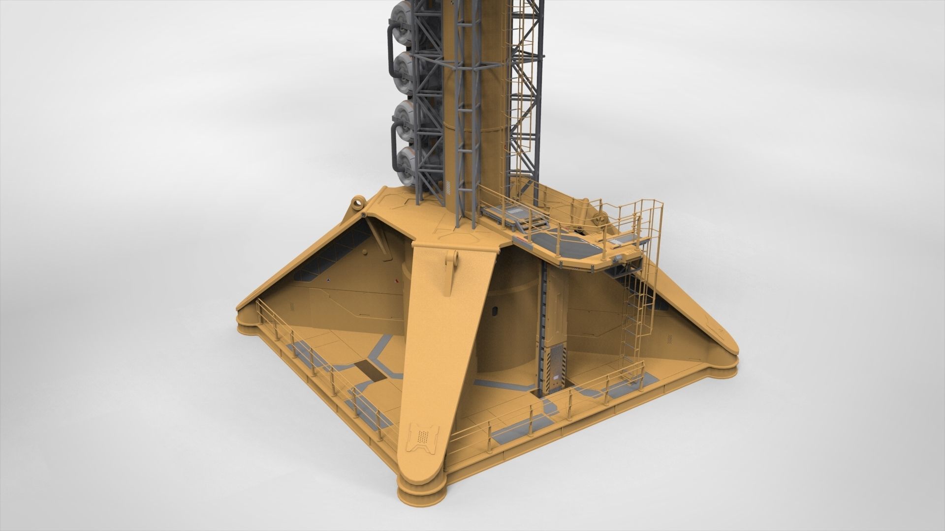 Sci-Fi Wind turbine 1 3D model_9